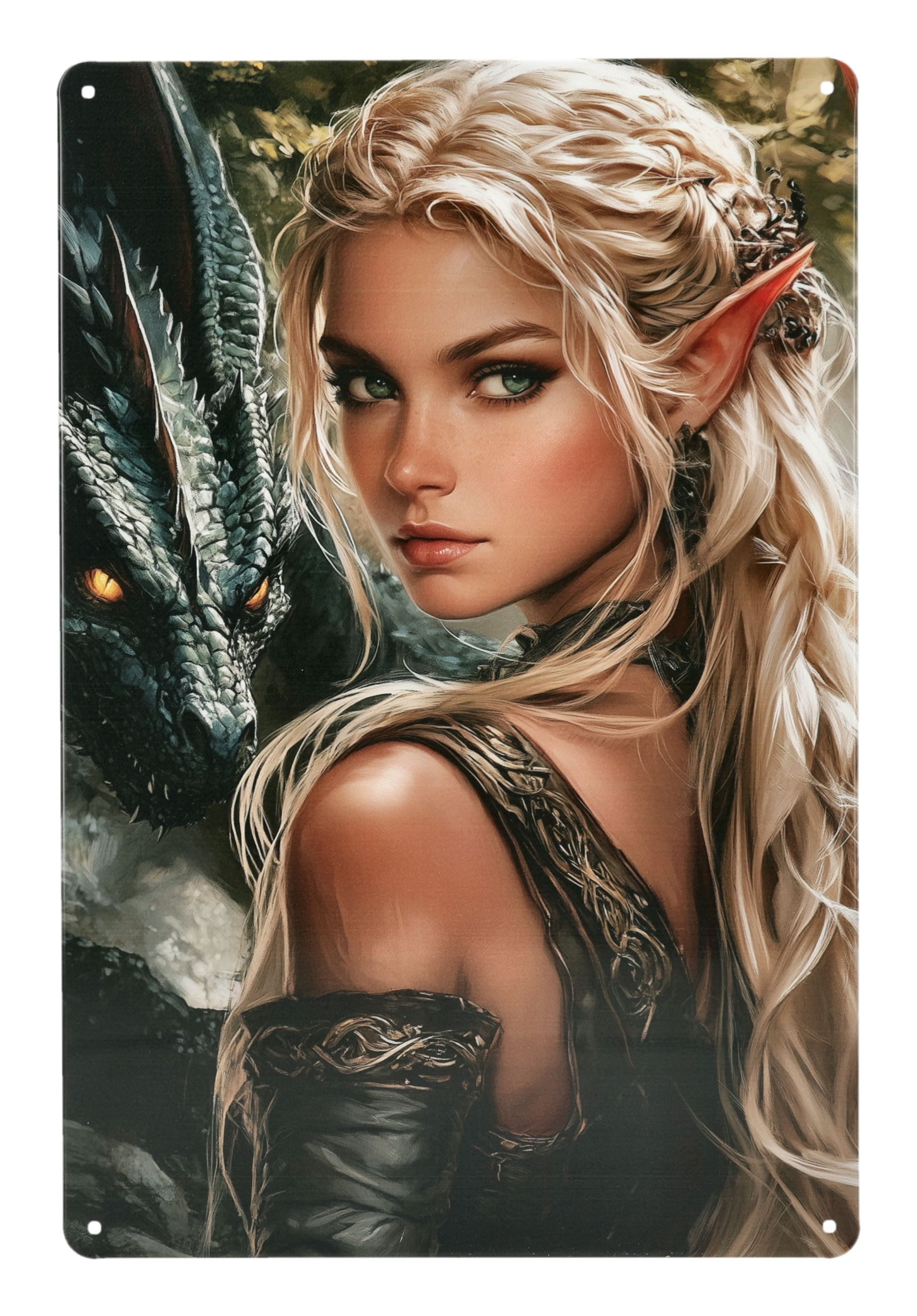 Figuren Shop GmbH Wanddekoobjekt Elfen Blechschild – Fantasy Wanddeko mit D günstig online kaufen