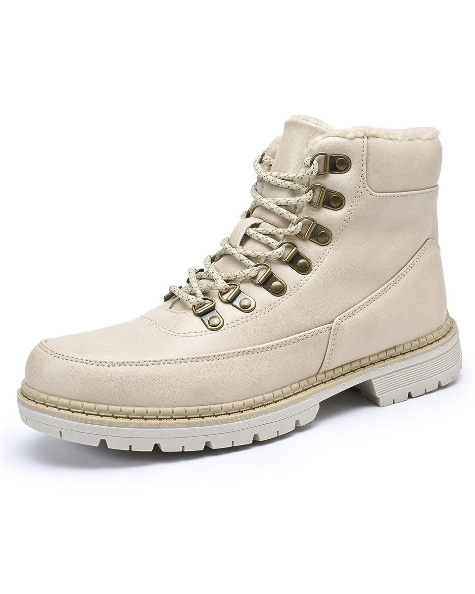 YOUTHUP Herren MID Winter Schnürungstiefel mit Warmfutter Winterboots warm & bequem