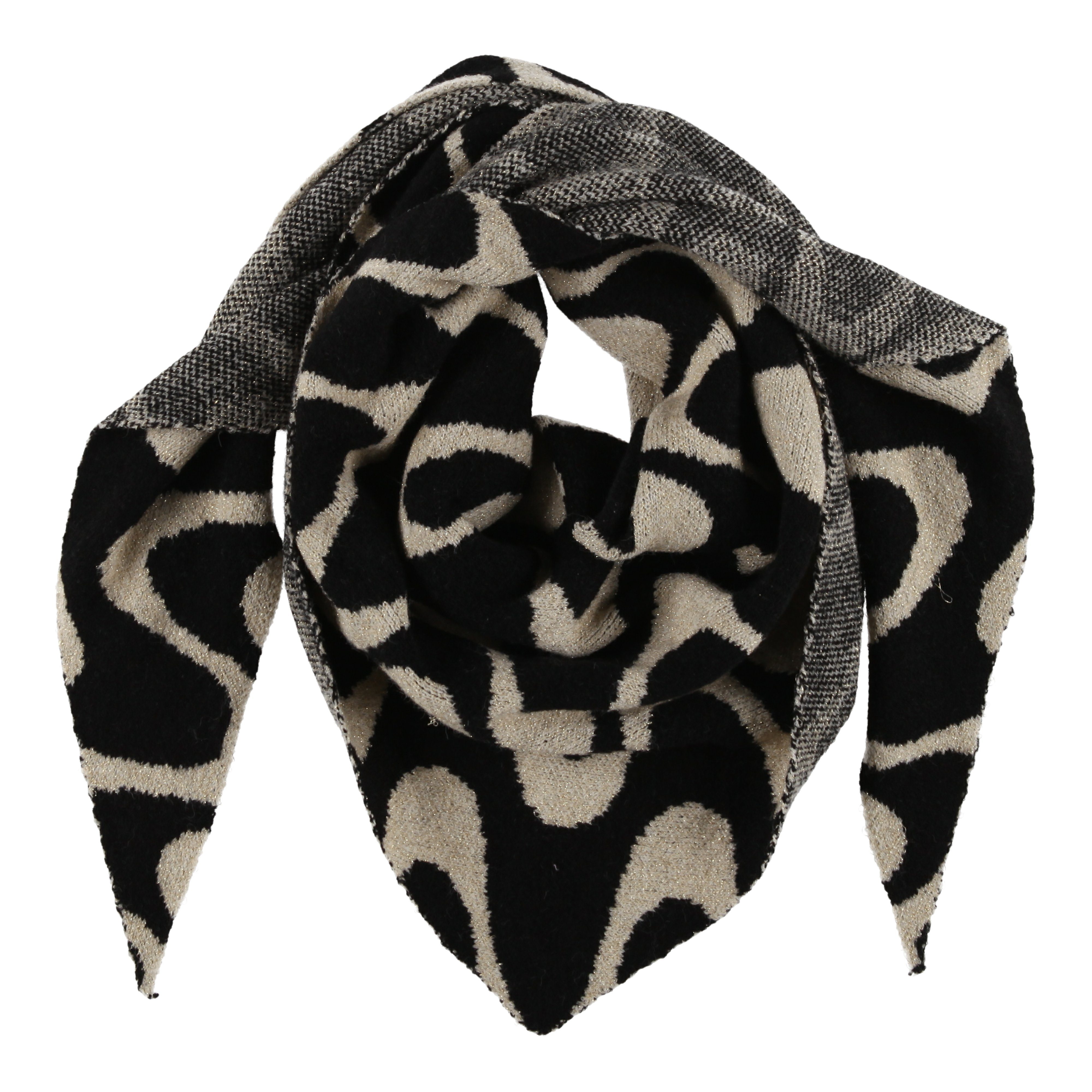 COFI 1453 Schal XXL Schal Frauen Halstuch Dreiecksschal Winterschal mit Mus günstig online kaufen