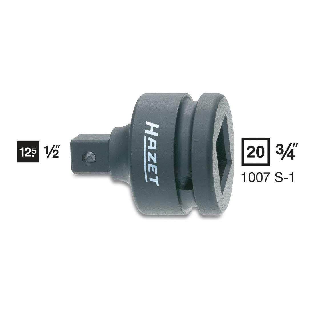 HAZET Ratsche HAZET Reduzierstück 1007S-1 Vierkant hohl 20 mm (3/4 Zoll) Vierkant ma