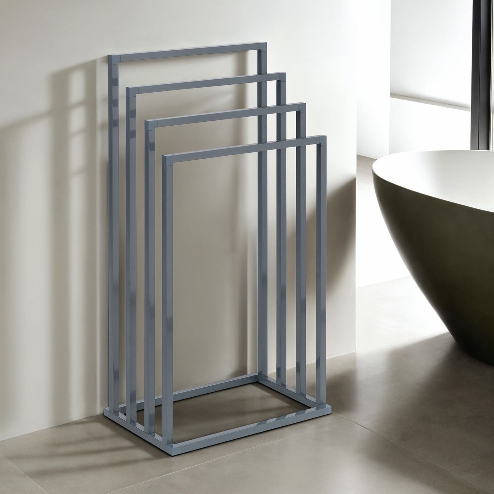 IDIMEX Handtuchständer SENZA, Handtuchständer mit 4 Stangen aus Metall pulv günstig online kaufen