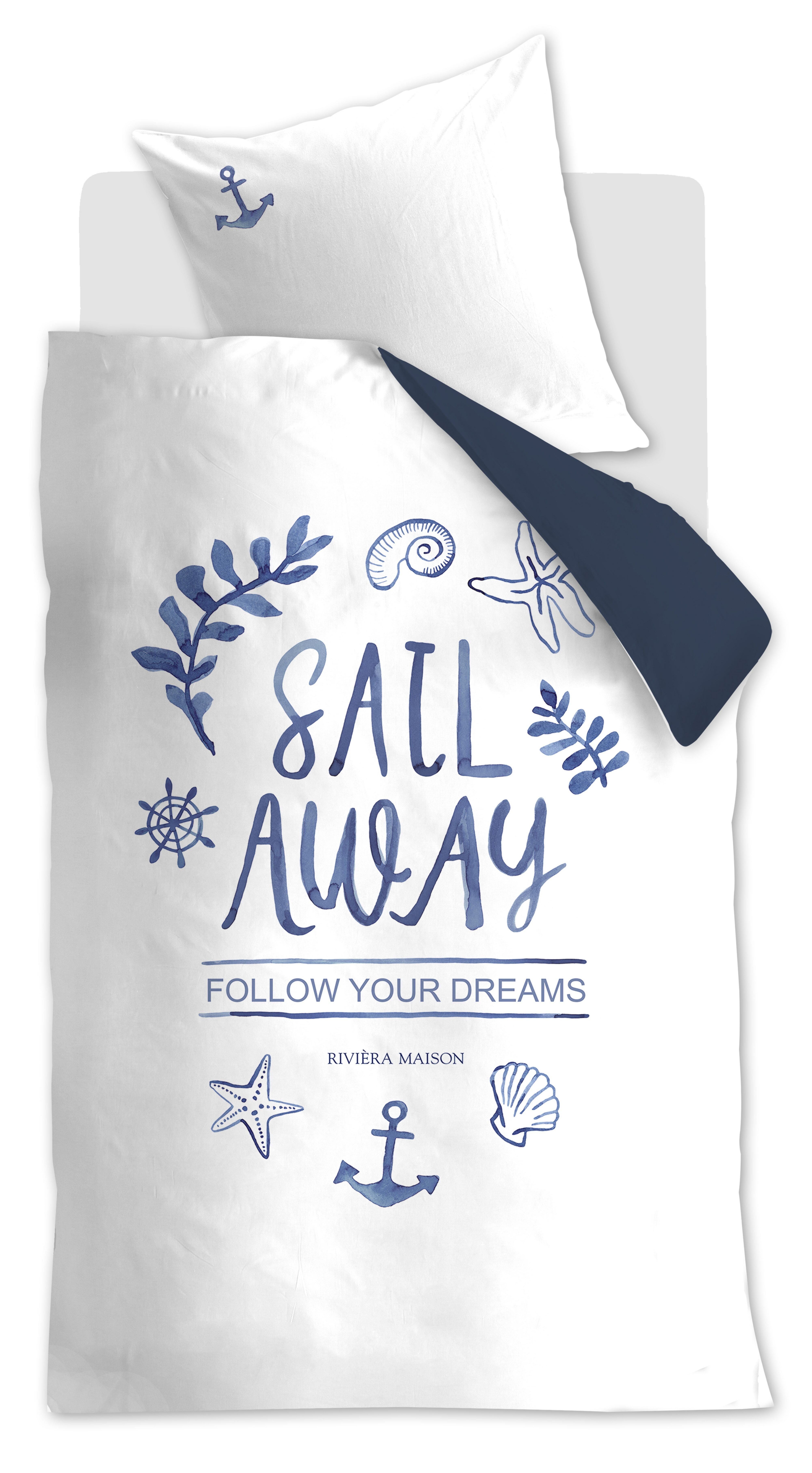 Rivièra Maison Bettwäsche Rivièra Maison Bettwäsche Set, Sail Away, 2 teilig