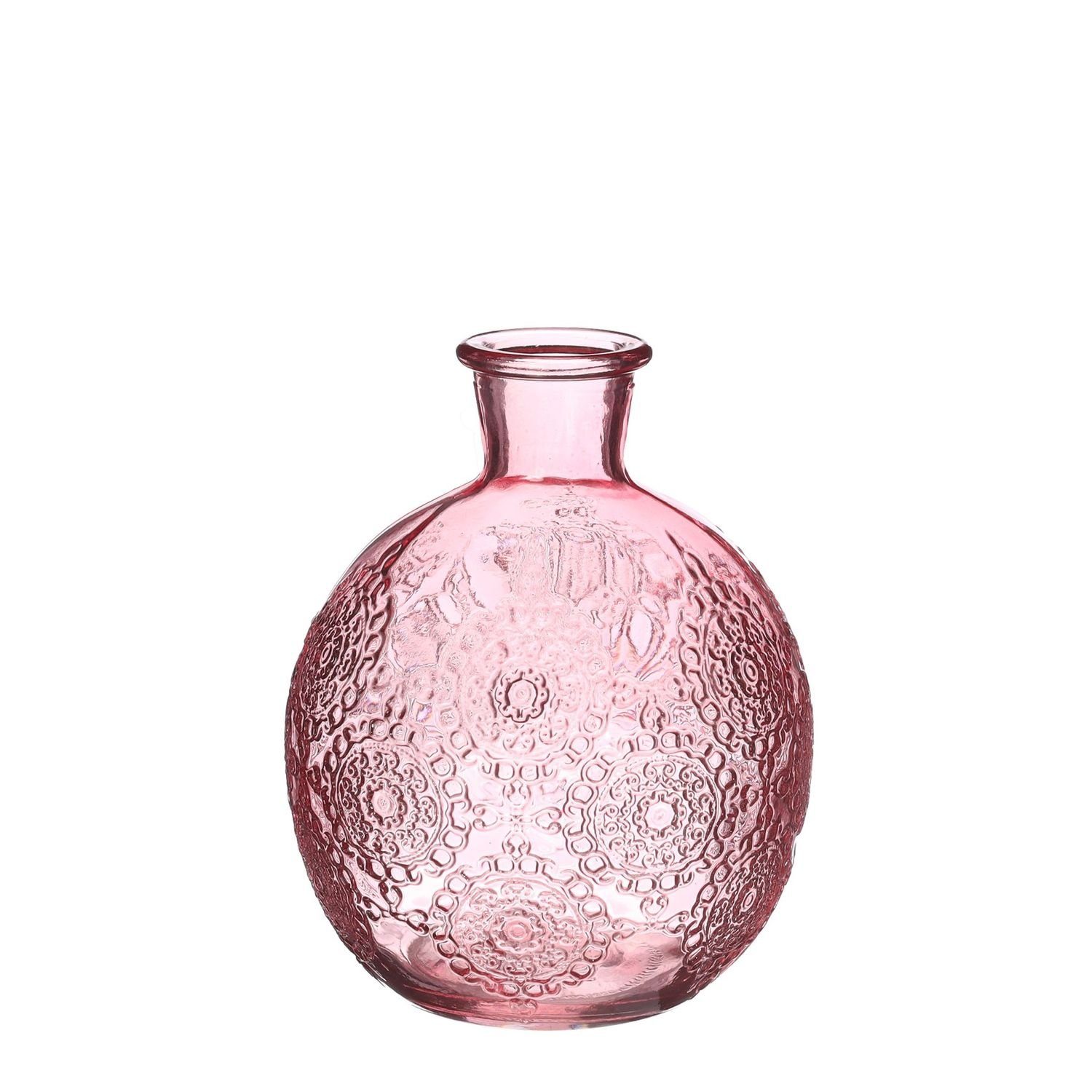 NaDeco Dekovase Kugelvase Bologna Größe h.12 Ø9.5 cm, in Pink Kugelflasche