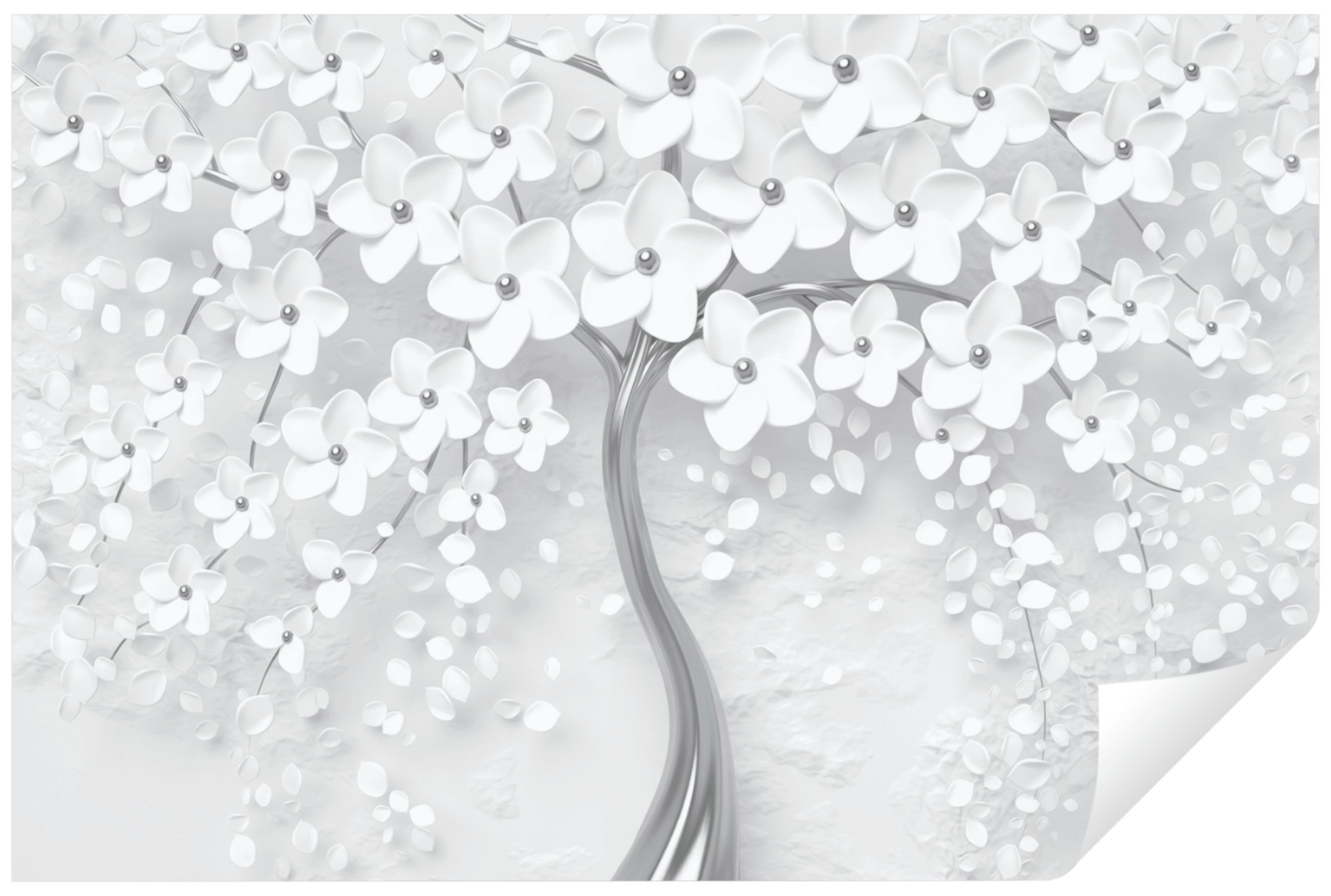 Wallarena Fototapete 3D EFFEKT Blumen Baum günstig online kaufen