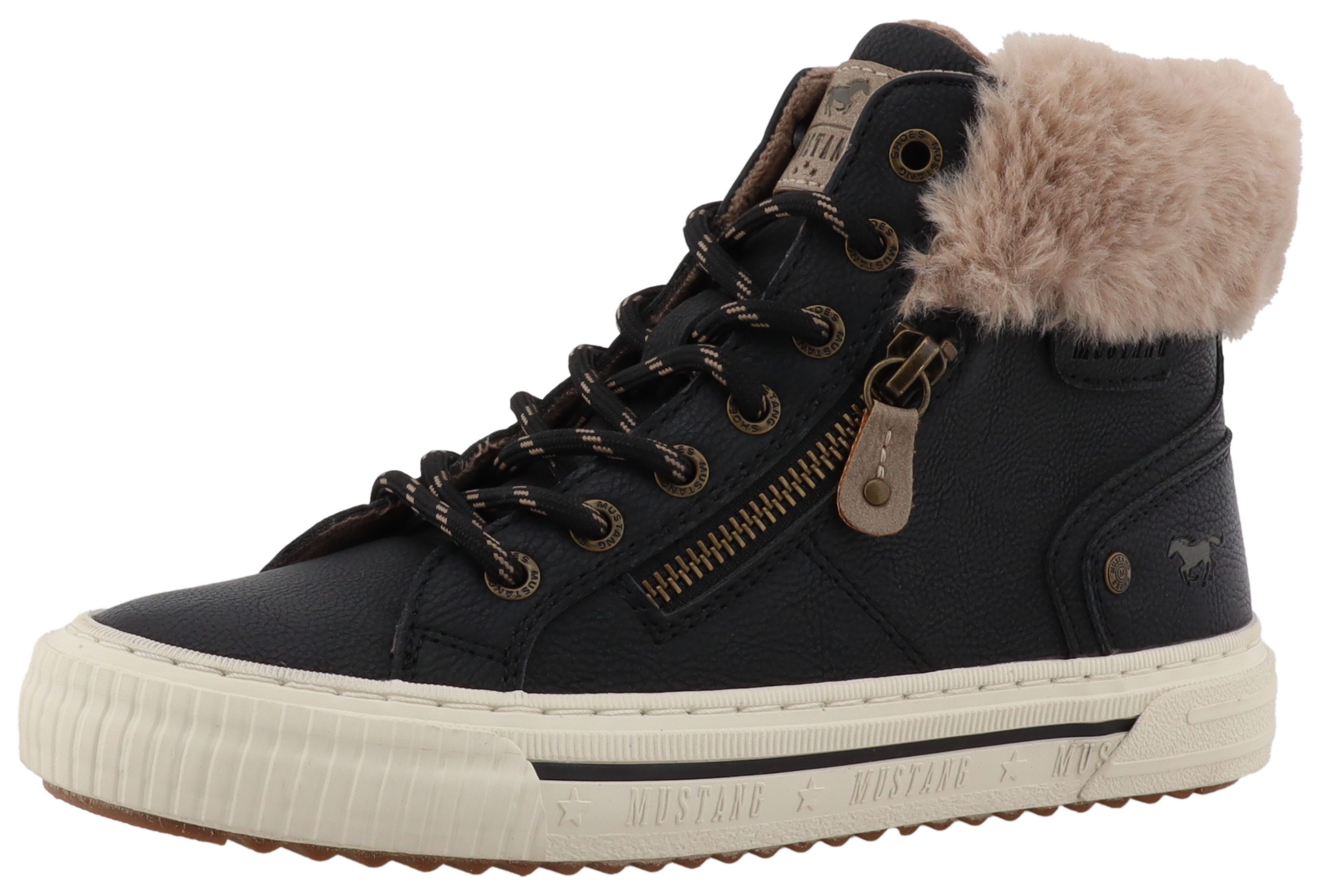 Mustang Shoes Kalua Winterboots Plateausneaker, Winterboots mit Reißverschl günstig online kaufen