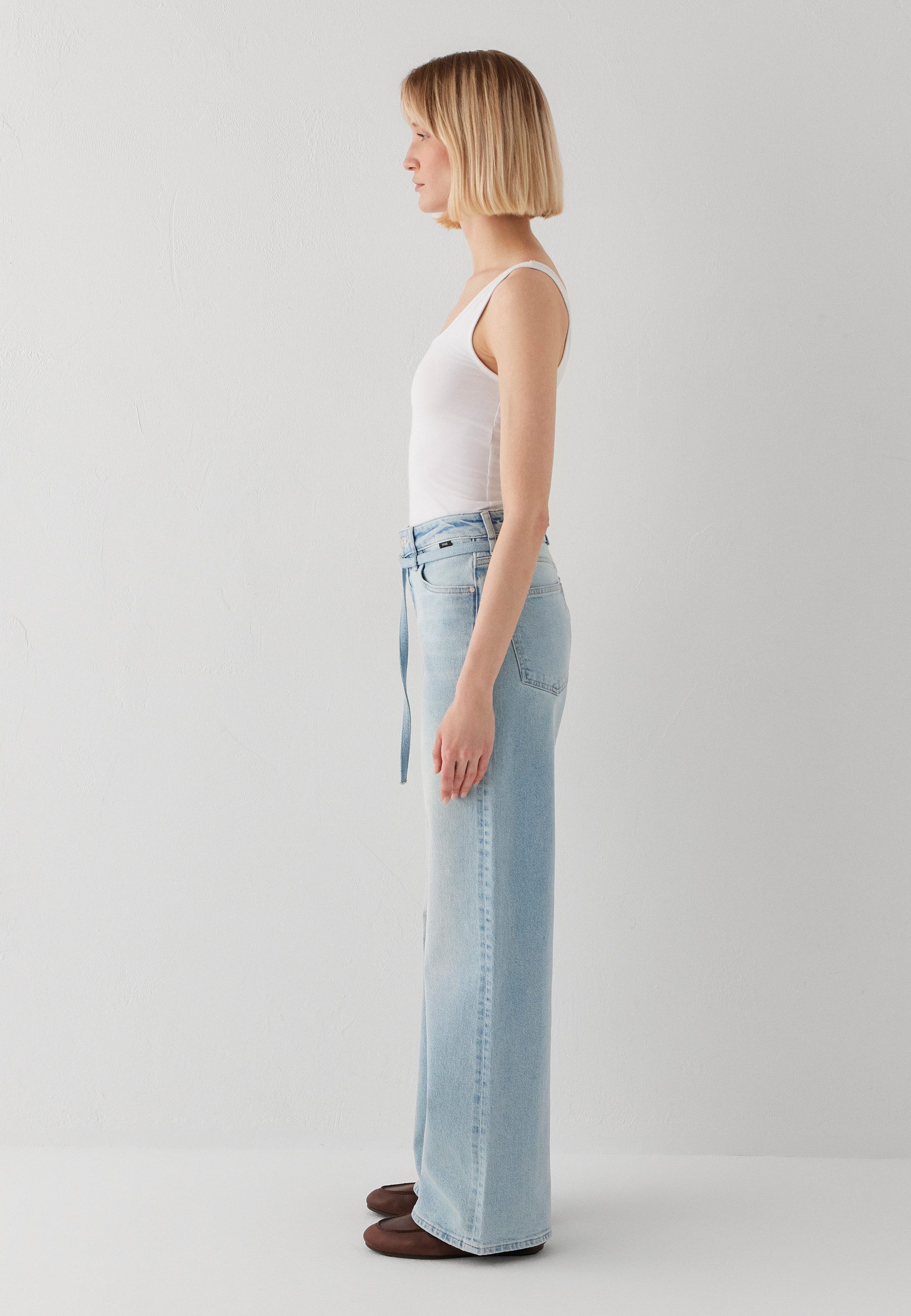 Mavi Weite Jeans MALIBU W/Belt Loose Wide Leg Jeans