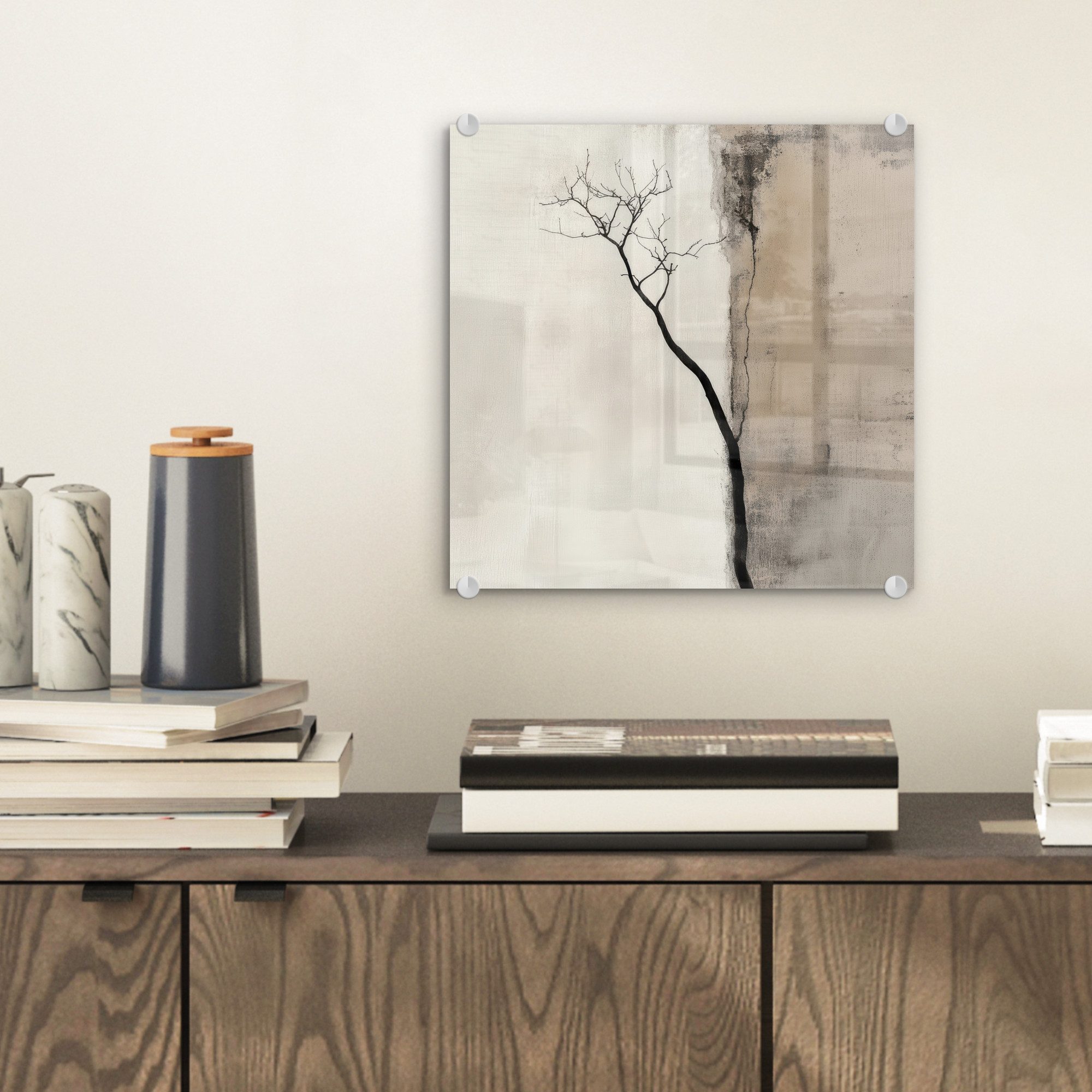 MuchoWow Acrylglasbild Wabi sabi - Pflanze günstig online kaufen
