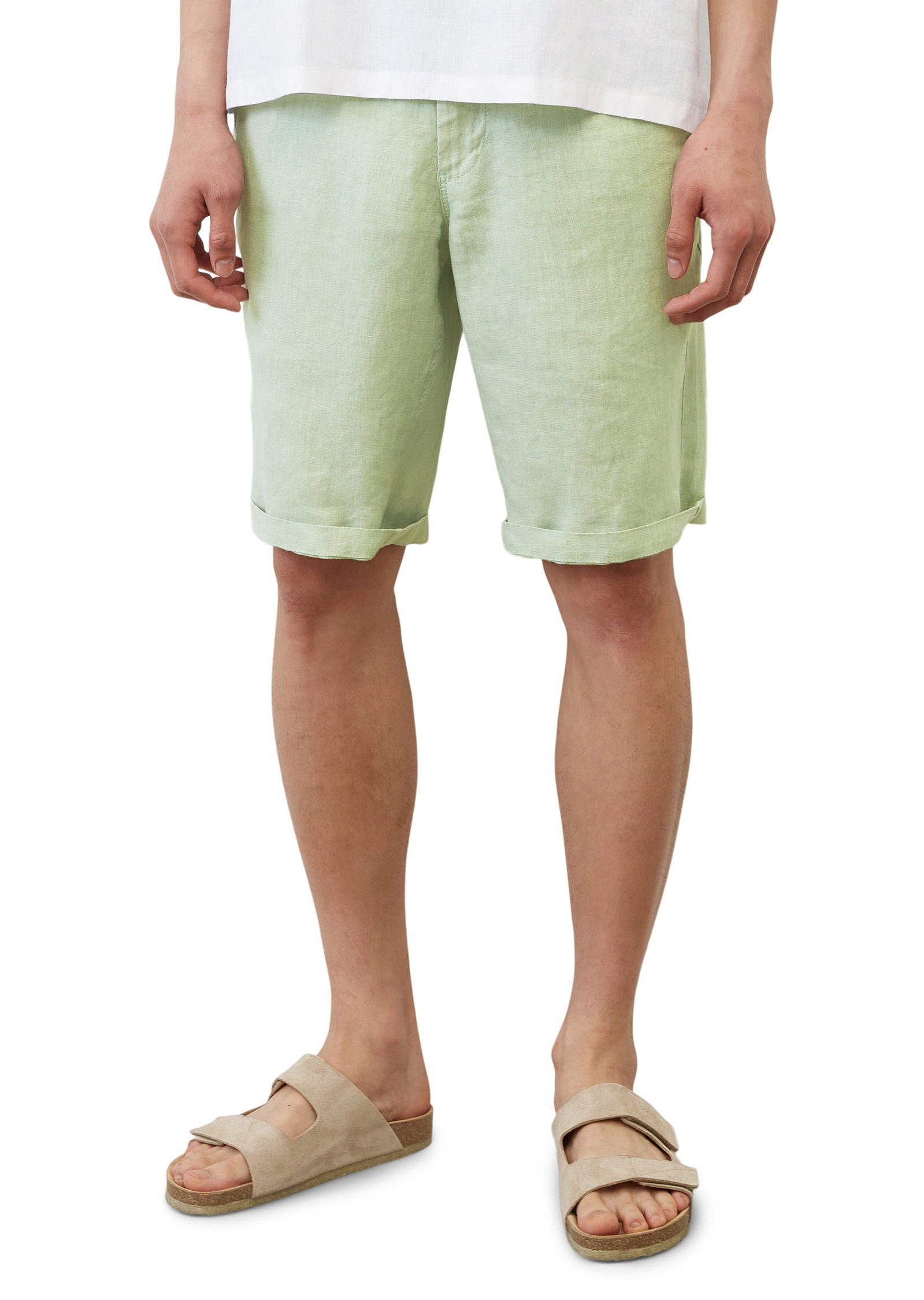 Marc O'Polo Shorts aus reinem Leinen. Reduzierter Preis € 74,95. Unverbindliche Preisempfehlung € 99,95