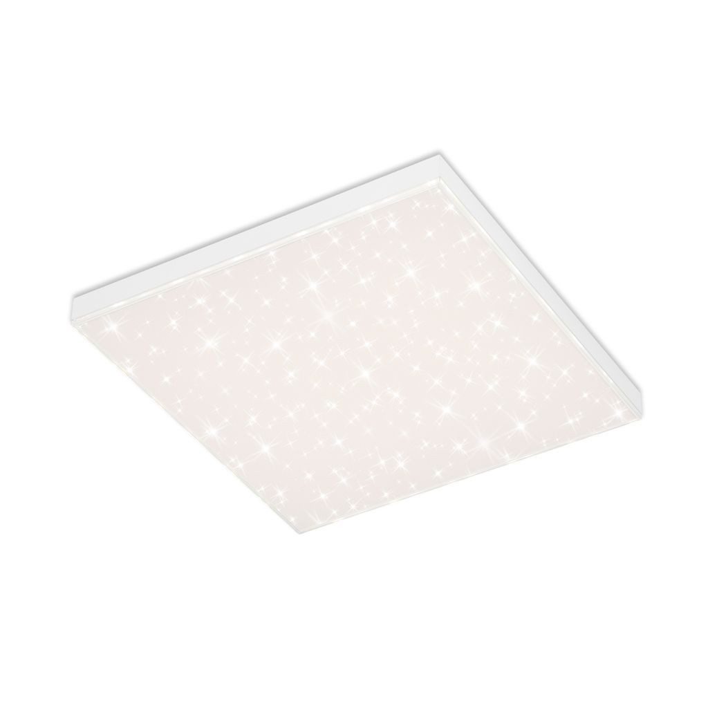 Briloner Leuchten LED Deckenleuchte 7381-116, Dimmfunktion, LED fest integriert, 2700K - Extra-Warmweiß, CCT stufenlos dimmbar, rahmenloses Design, Fernbedienung, weiß, 45 cm