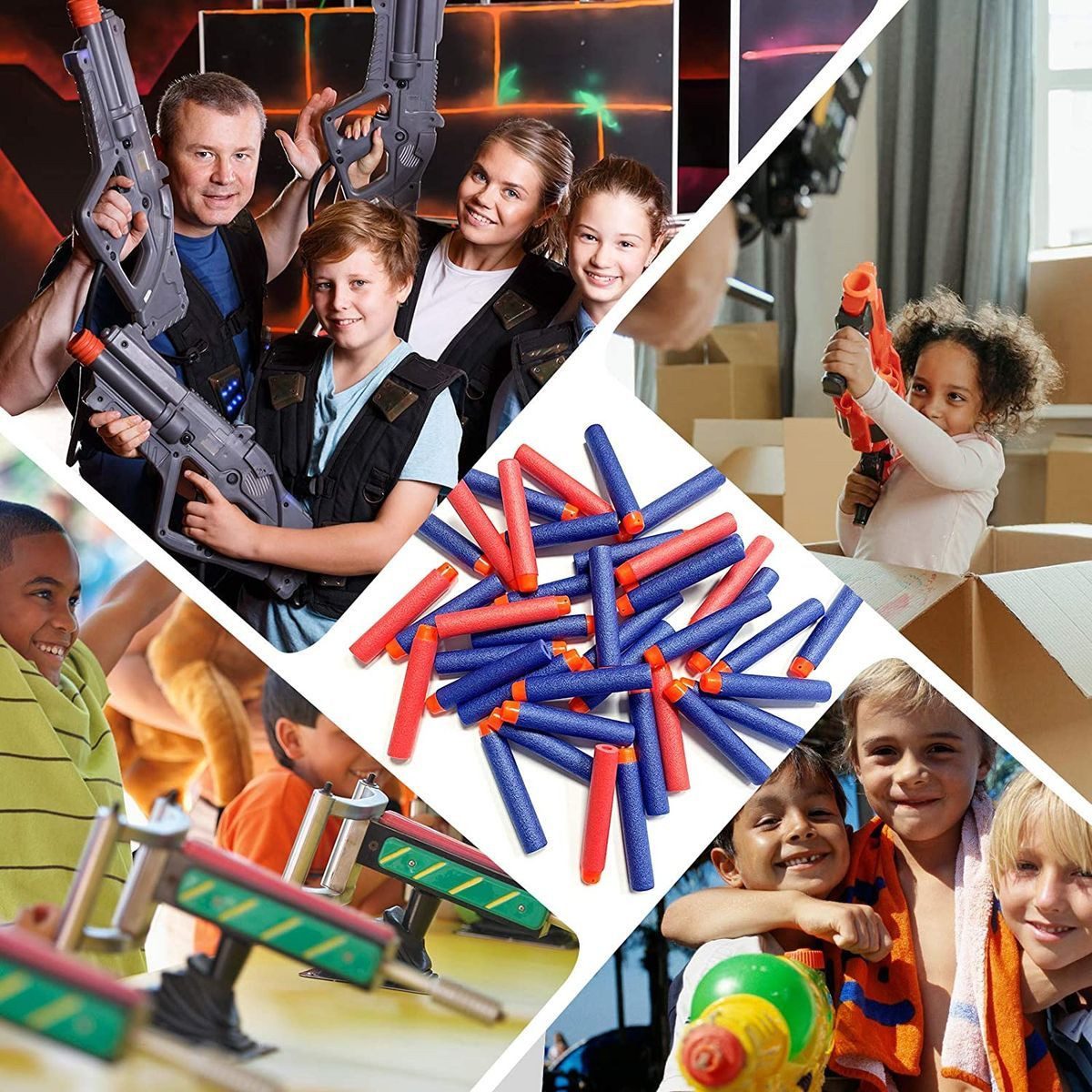 König Design Dartpfeil Darts Pfeile für Nerf Zubehör 7.2cm, Refill Bullets Darts - für N-Strike / Elite / X- Shot Blasters