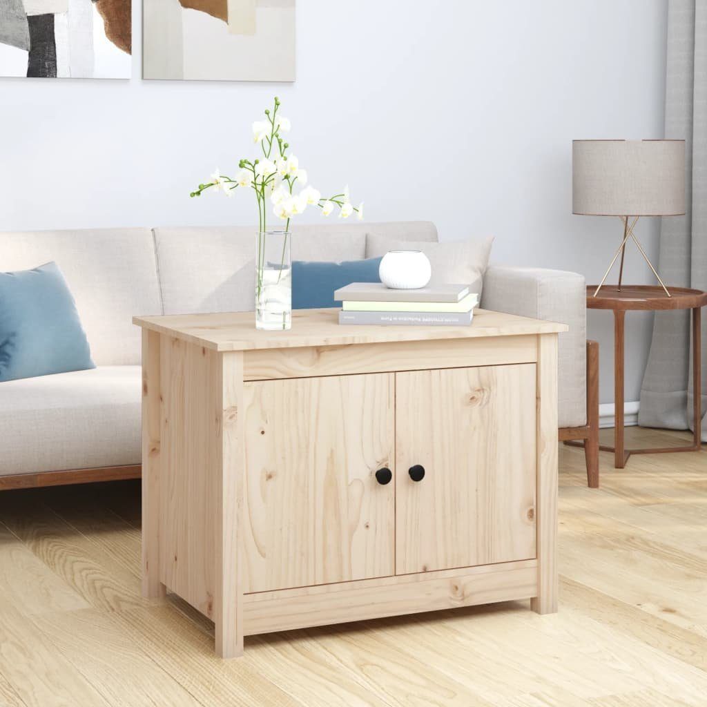 vidaXL Couchtisch Couchtisch 71x49x55 cm Massivholz Kiefer (1-St)