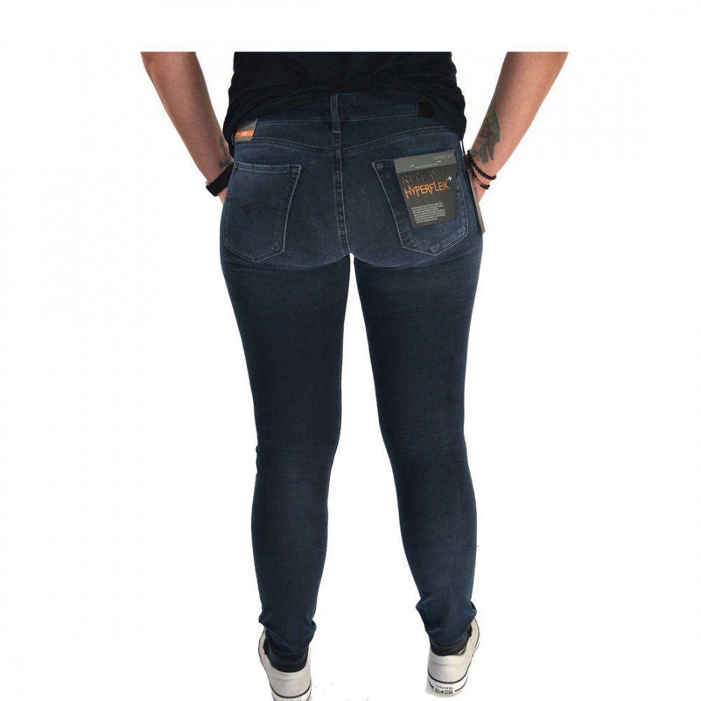 Skinny-fit-Jeans Replay Hyperflex™ LUZ Dunkelblau