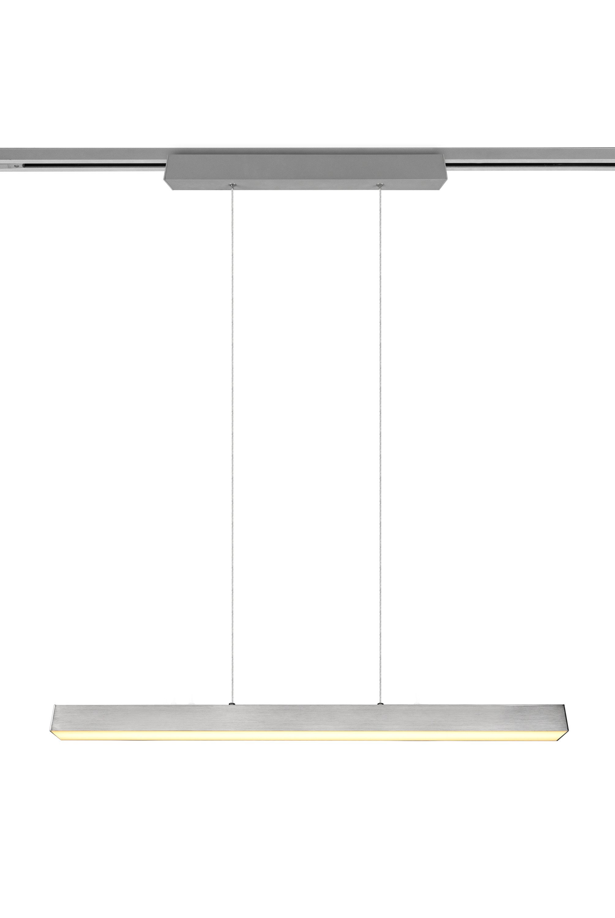 TRIO Leuchten Pendelleuchte TRIO-Leuchten Pendelleuchte DUOLINE BHT 90x180x5 cm grau Hängelampe, Warmweiß