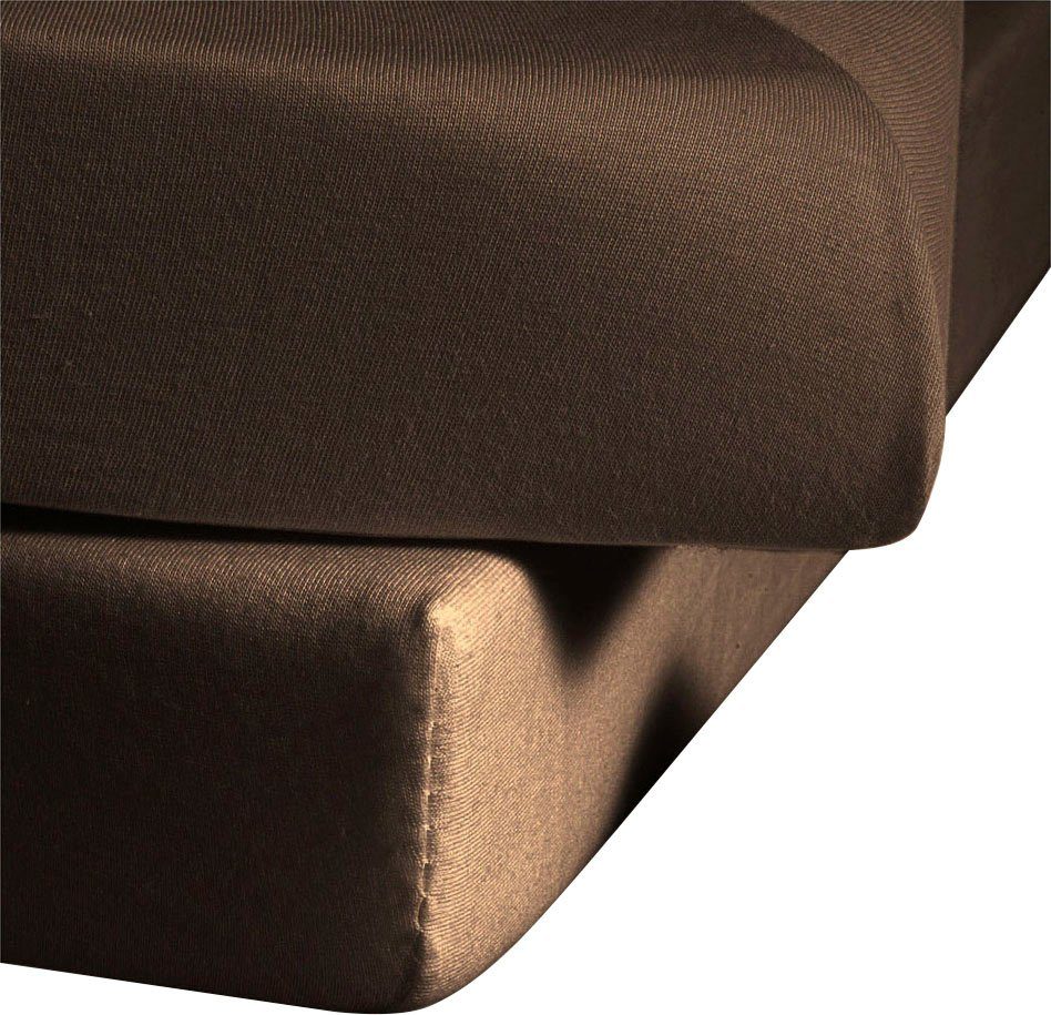 fleuresse Betttuch Colours, Mako-Satin, Gummizug: ohne, günstig online kaufen