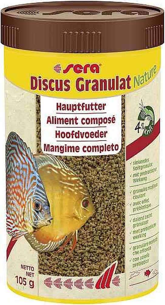 Sera Aquariendeko sera Discus Granulat Nature 250 ml
