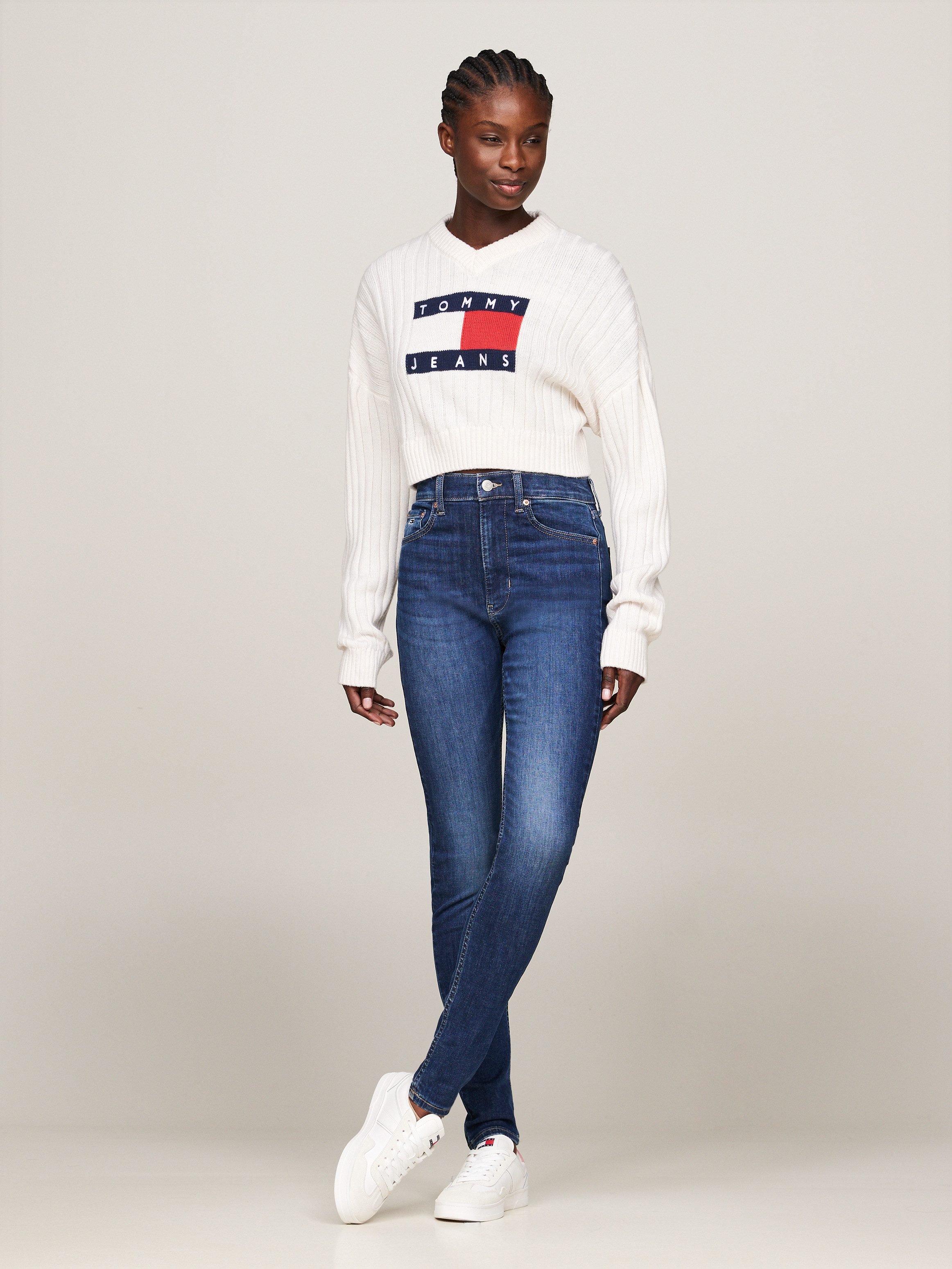 Tommy Jeans Skinny-fit-Jeans Sylvia High Rise Skinny mit Logo-Badge