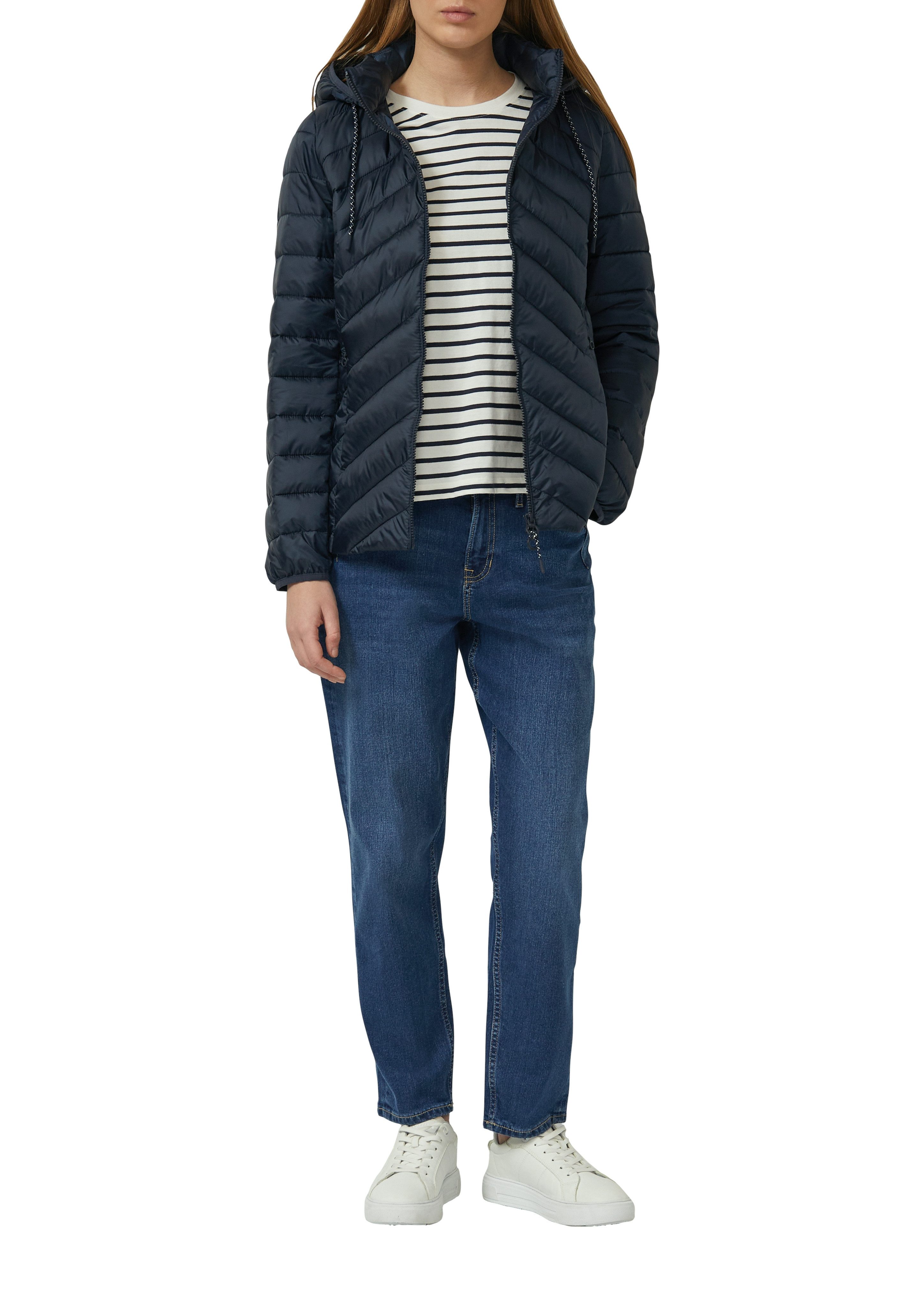 s.Oliver Steppjacke mit Kapuze und Kordelzug günstig online kaufen