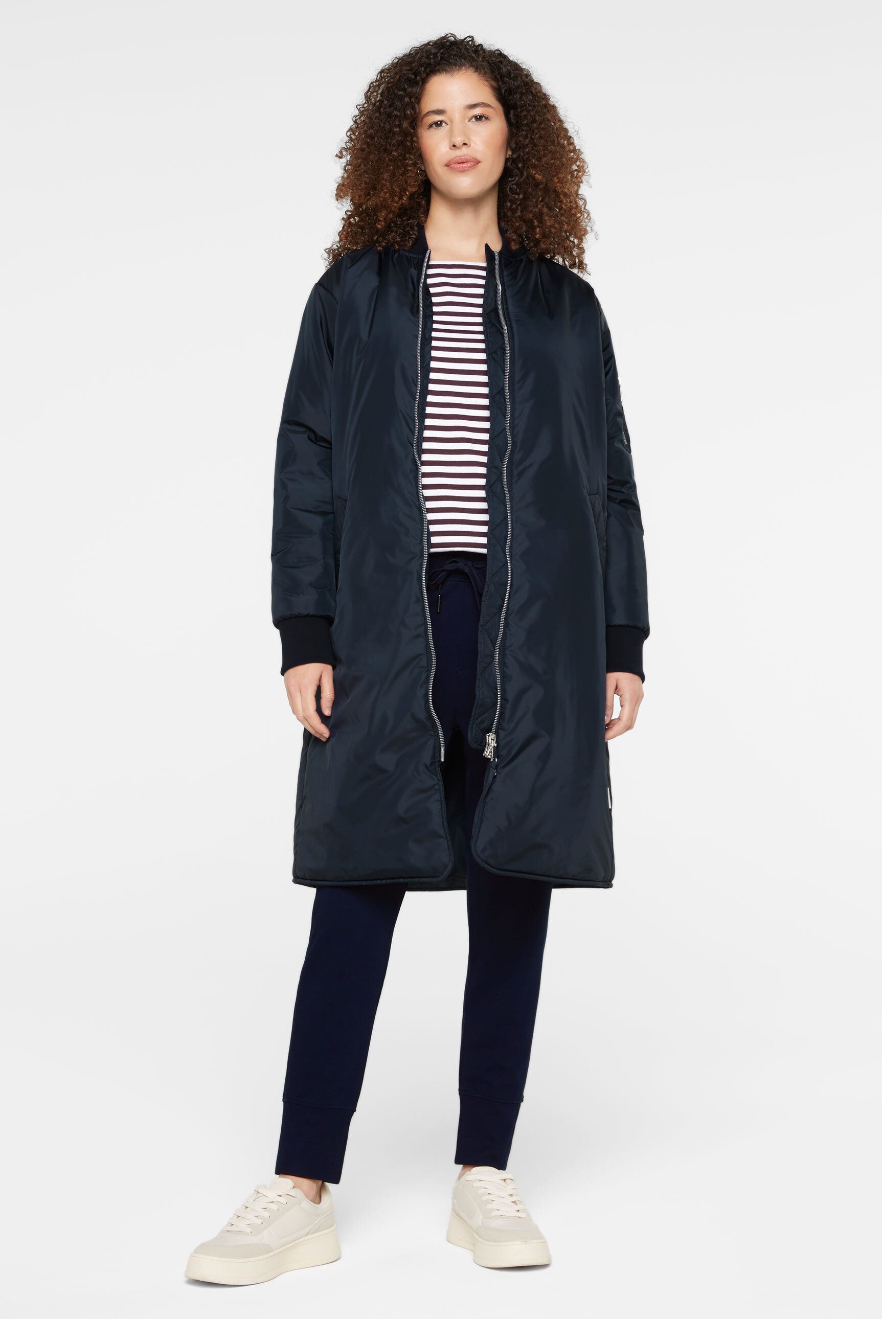 SENSES.THE LABEL Langjacke mit Two-Way-Zipper