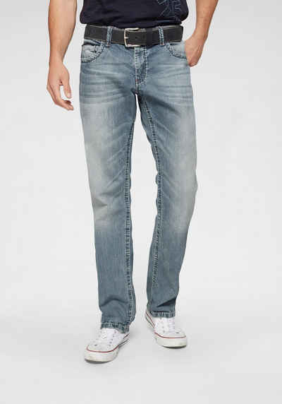 CAMP DAVID Loose-fit-Jeans mit markanten Nähten und Stretch