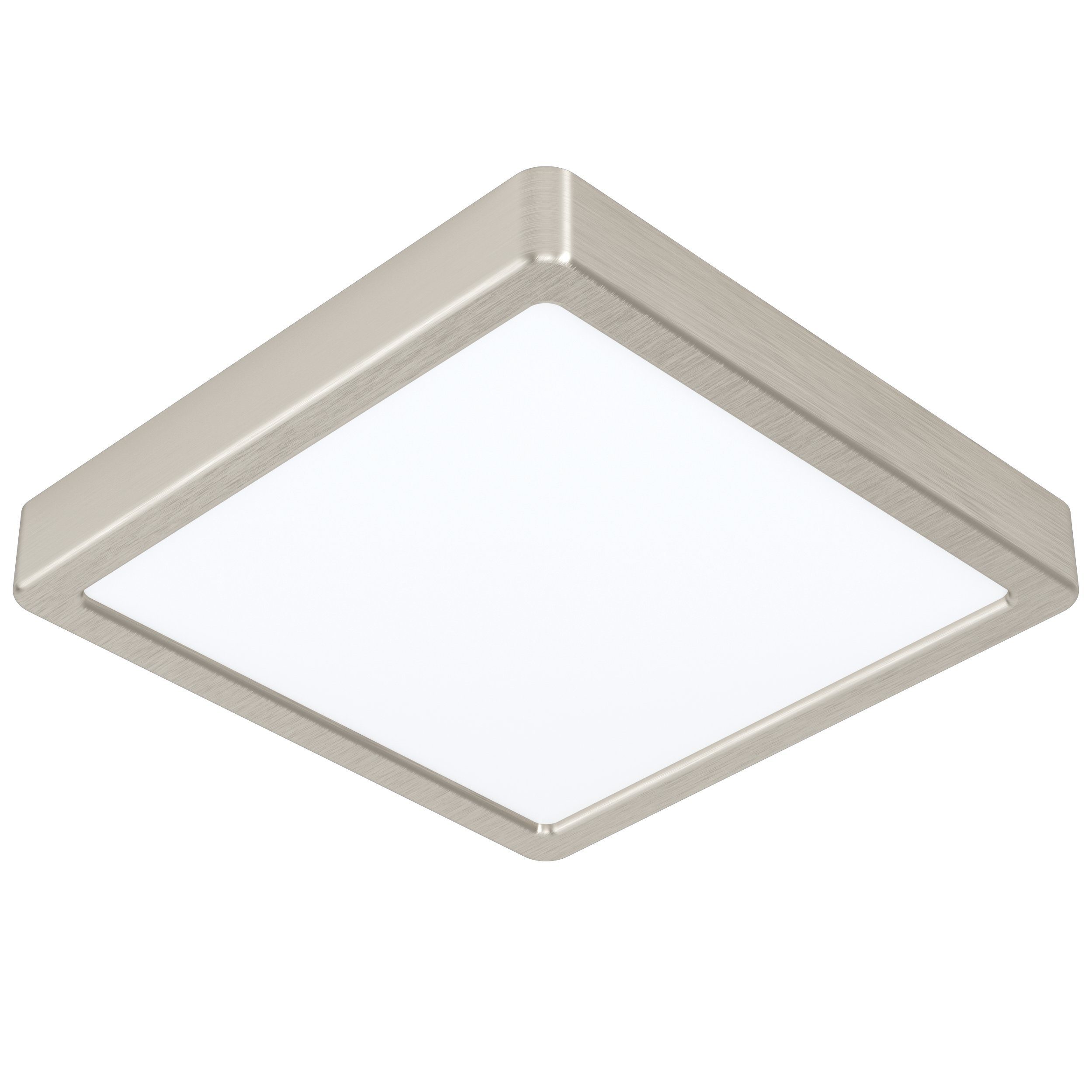 in Deckenlampe LED Nickel-Matt, Weiß, 5, Leuchtmittel Aufbauleuchte, Aufbaulampe inklusive, Fueva EGLO Aufbauleuchte