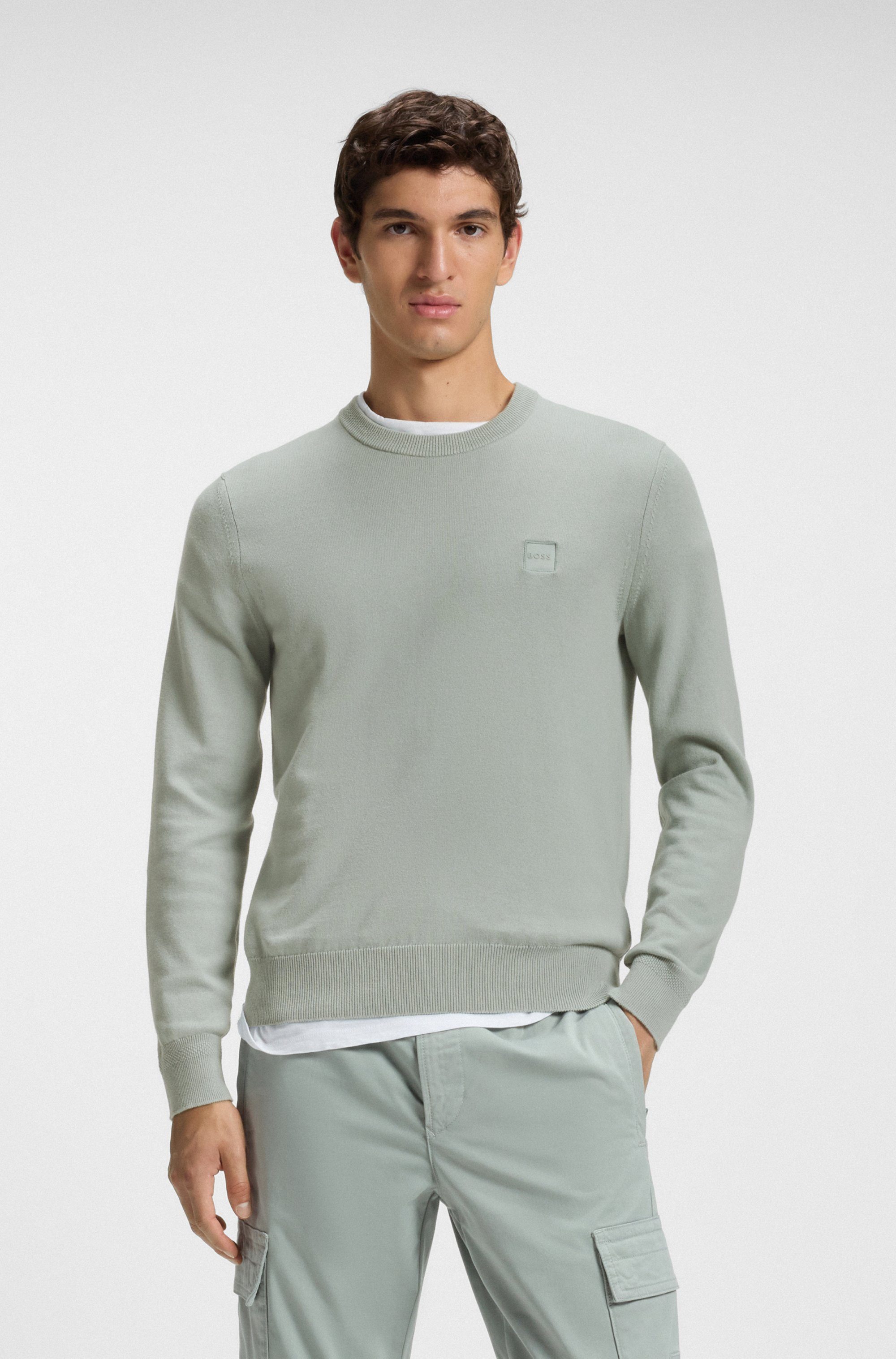 BOSS ORANGE Strickpullover Kanovano mit Rundhalsausschnitt günstig online kaufen