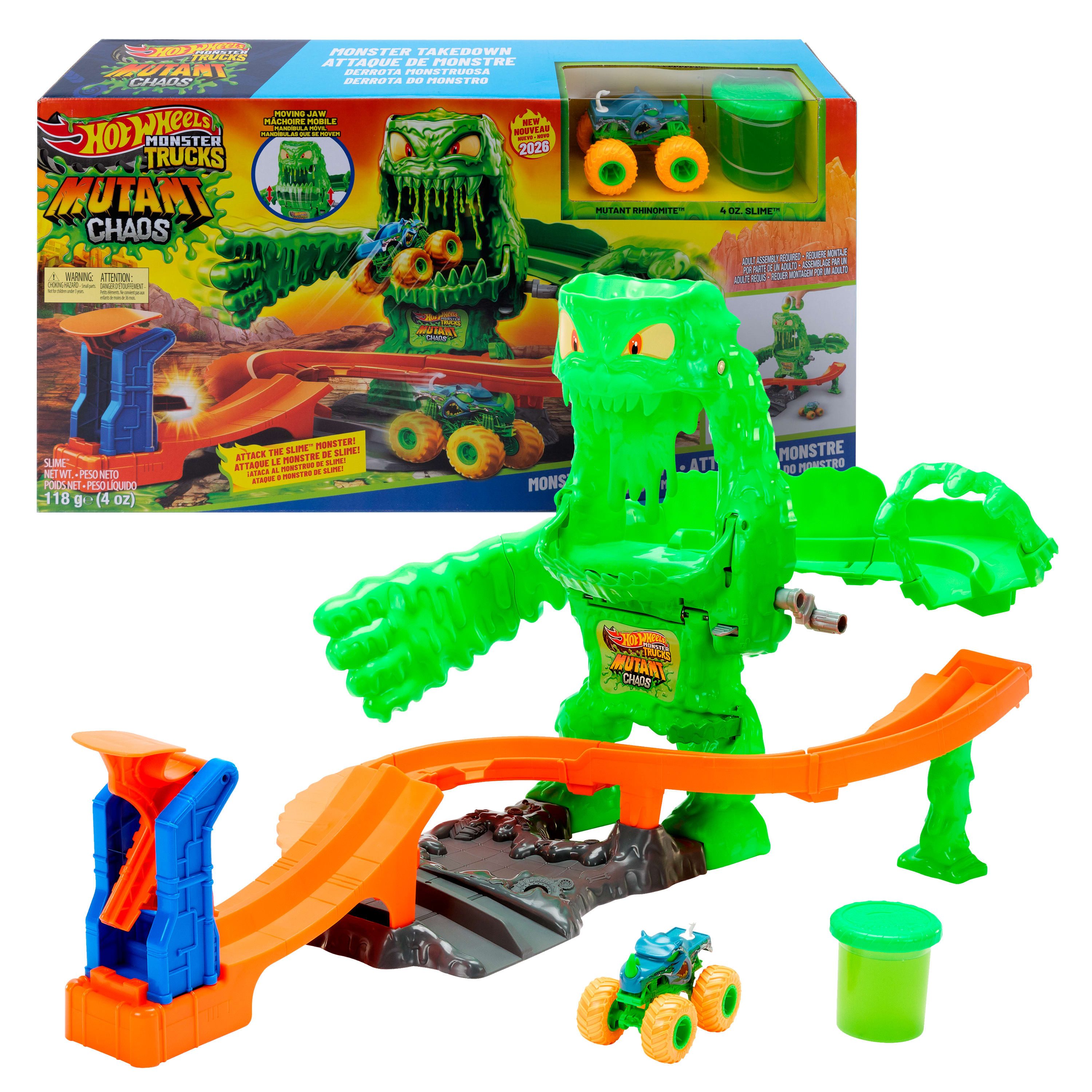 Hot Wheels Autorennbahn Hot Wheels Monster Trucks 1:64 Mutant Monster Duell