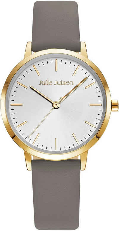 Julie Julsen Quarzuhr Julie Julsen Basic Line Gold Taupe, JJW1027YGL-7