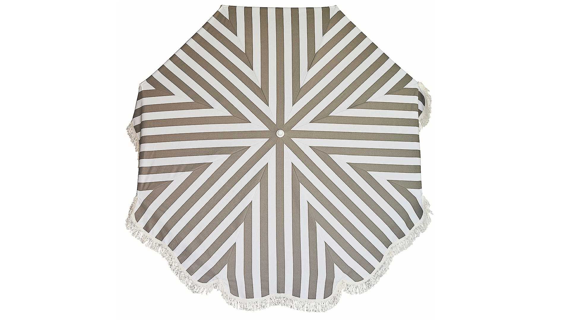 jankurtz Sonnenschirm Retro, Weiß/Taupe, LxB: 200x200 cm, mit Knickelement