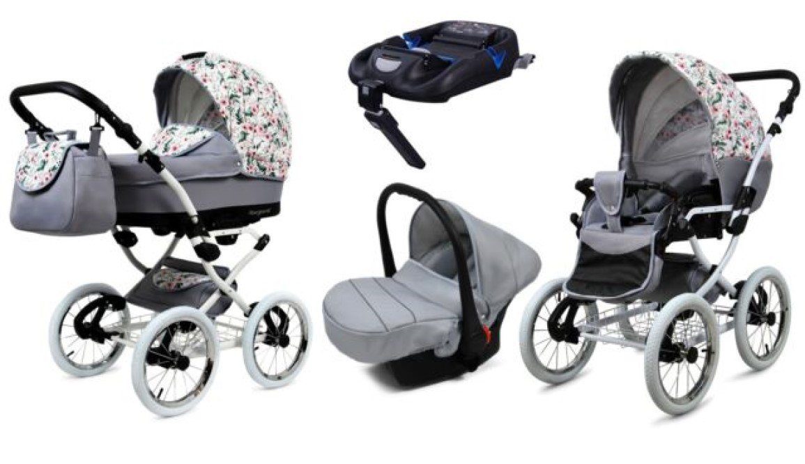 Kombi-Kinderwagen Roe Isofix vielfarbig pressiode Designer 4in1 Baby Neu Kinderwagen Kombikinderwagen