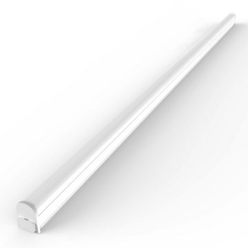 Briloner Leuchten LED Unterbauleuchte 2379-106, An-/Ausschalter, erweiterbar, Steckerkabel, LED fest verbaut, Neutralweiß, LED Lichtleiste, 87,3x2,2x3cm, Weiß, 10W, Küche, Schrank, Küchenlampe