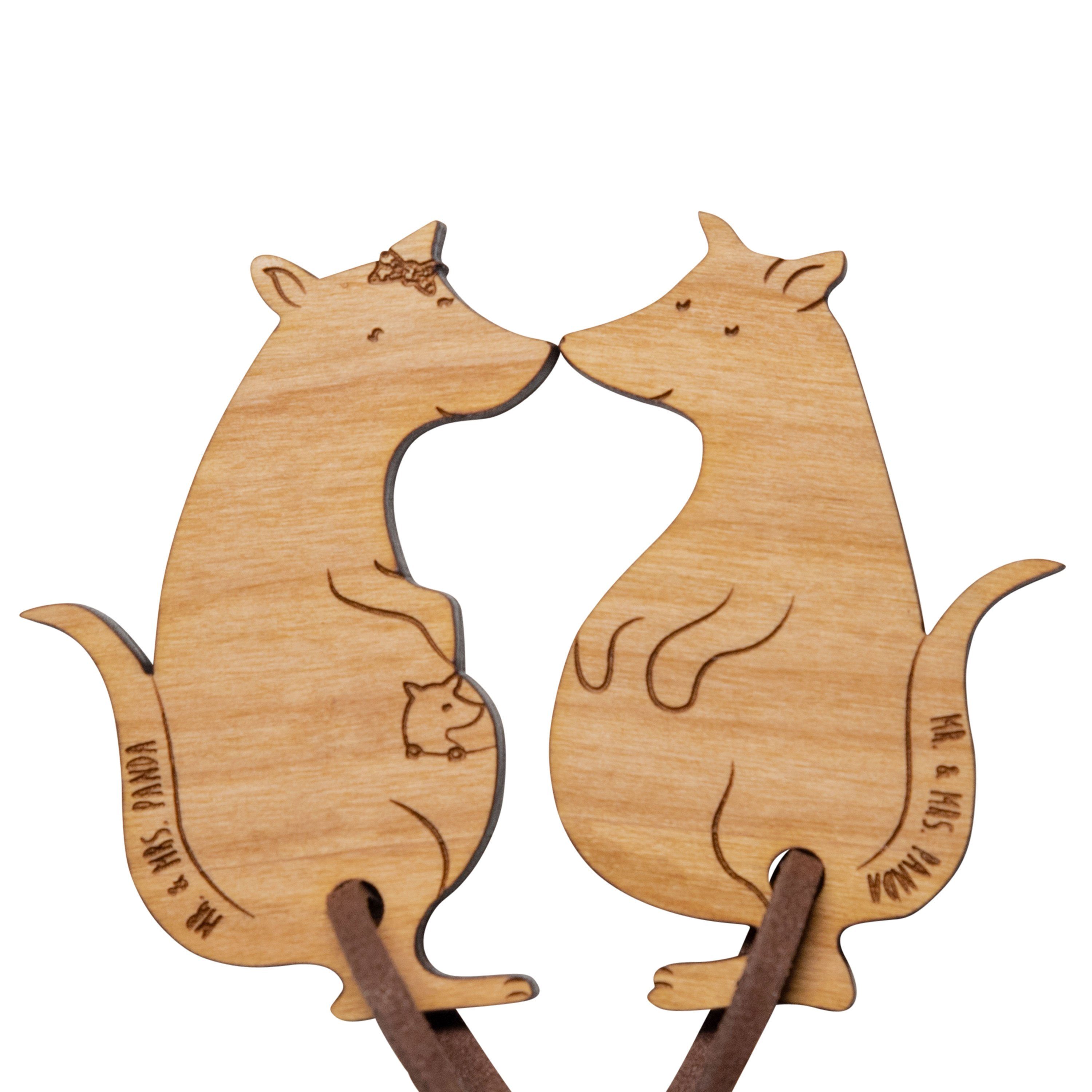 Mr. & Mrs. Panda (1-tlg) Geschenk, Zweisamkeit Schlüsselanhänger, Känguru Schlüss - Schlüsselanhänger Verlobung