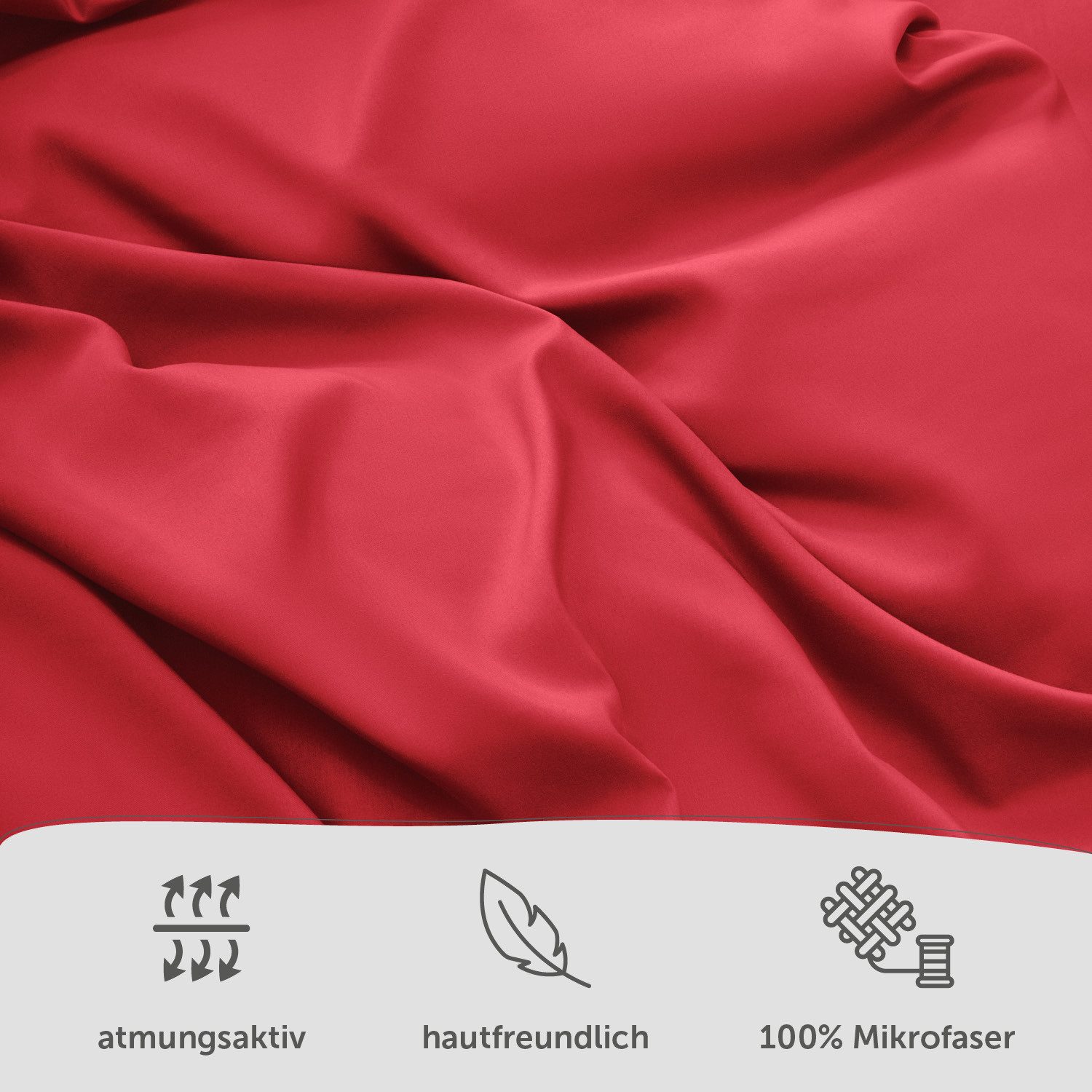 Blumtal Bettwäsche Oeko-TEX zertifizierte Mikrofaser Bettwäsche pflegeleicht & faltenfrei, Mikrofaser, Bettbezüge aus Atmungsaktivem Mikrofaser
