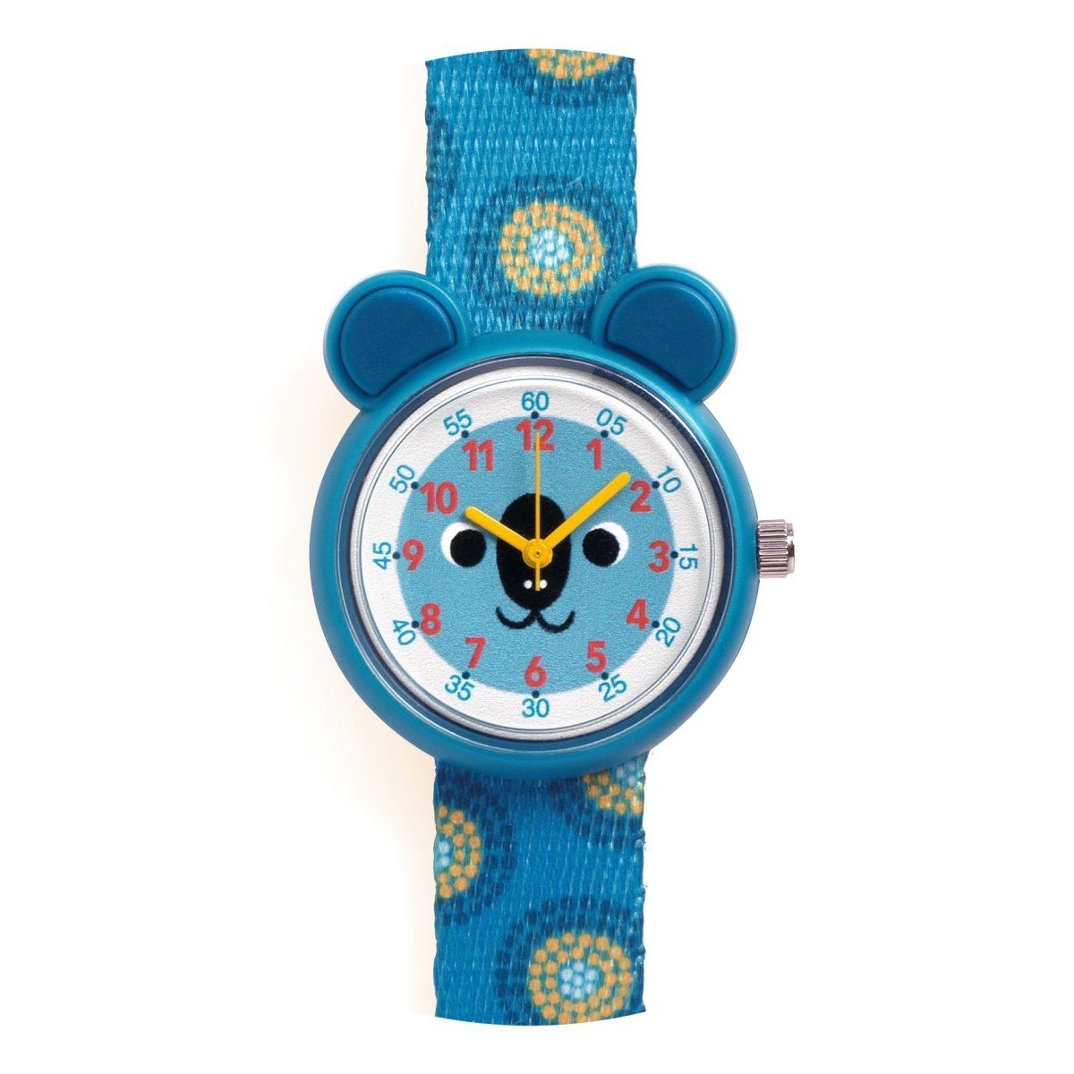 DJECO Quarzuhr Elegante Quarzuhr mit schönem Motiven zum Uhr-Lesen-Lernen