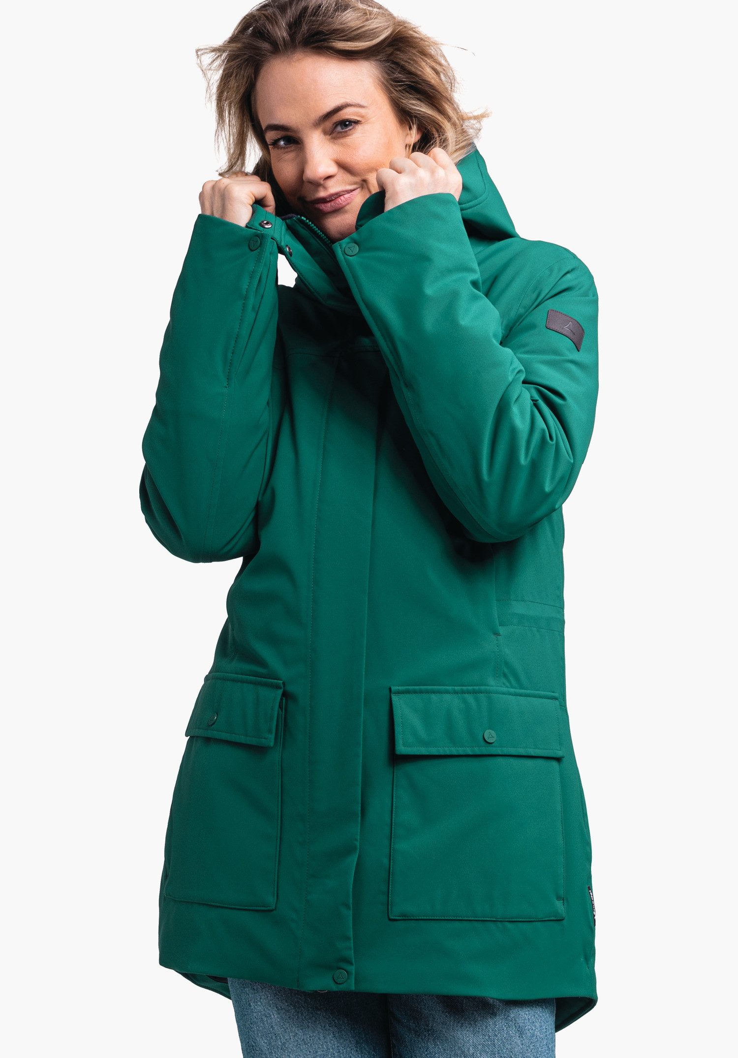 Schöffel Winterjacke Rotterdam L Parka CS Kopfhörerausgang