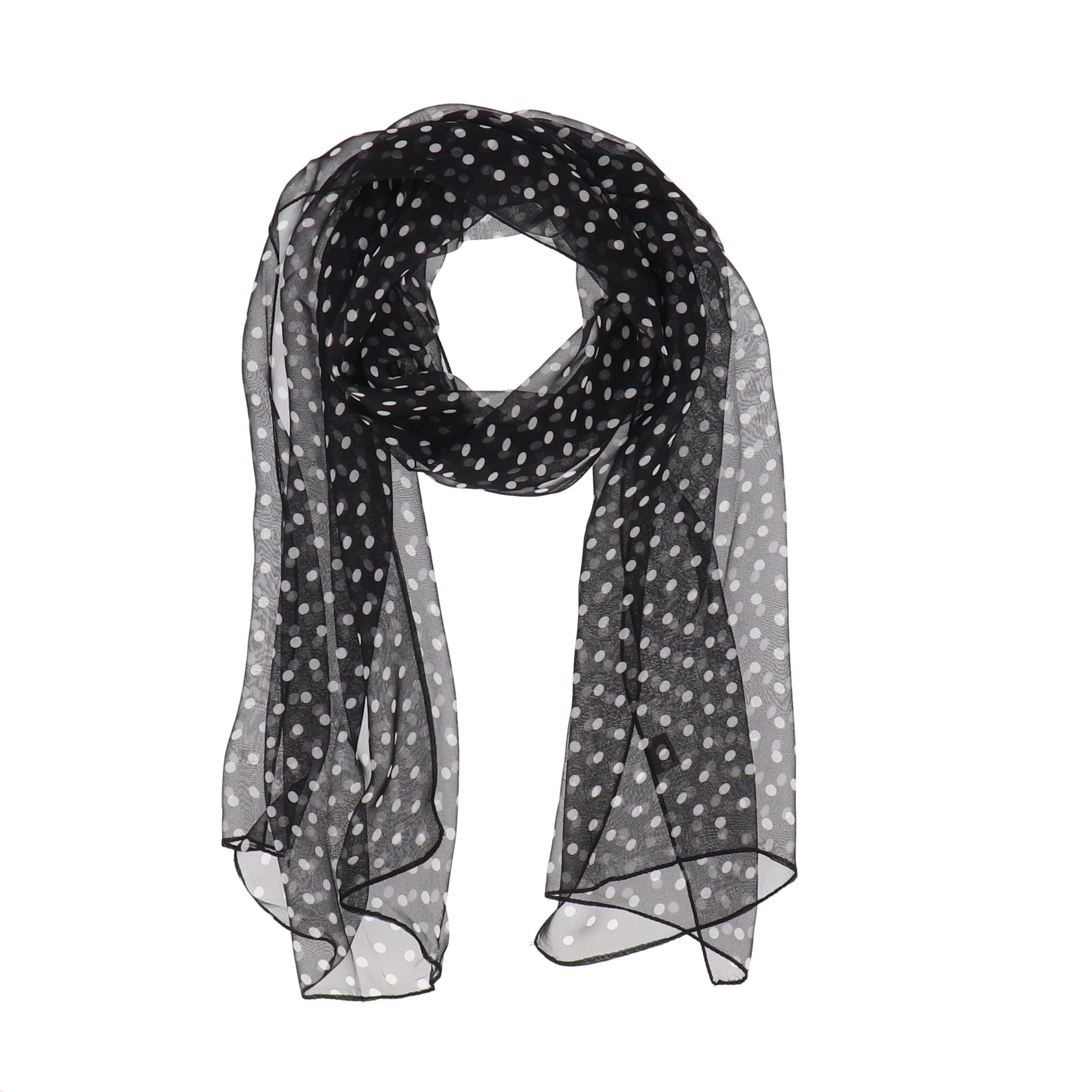 halsüberkopf Accessoires Modeschal Schal Chiffon Tupfen, luftig leicht günstig online kaufen