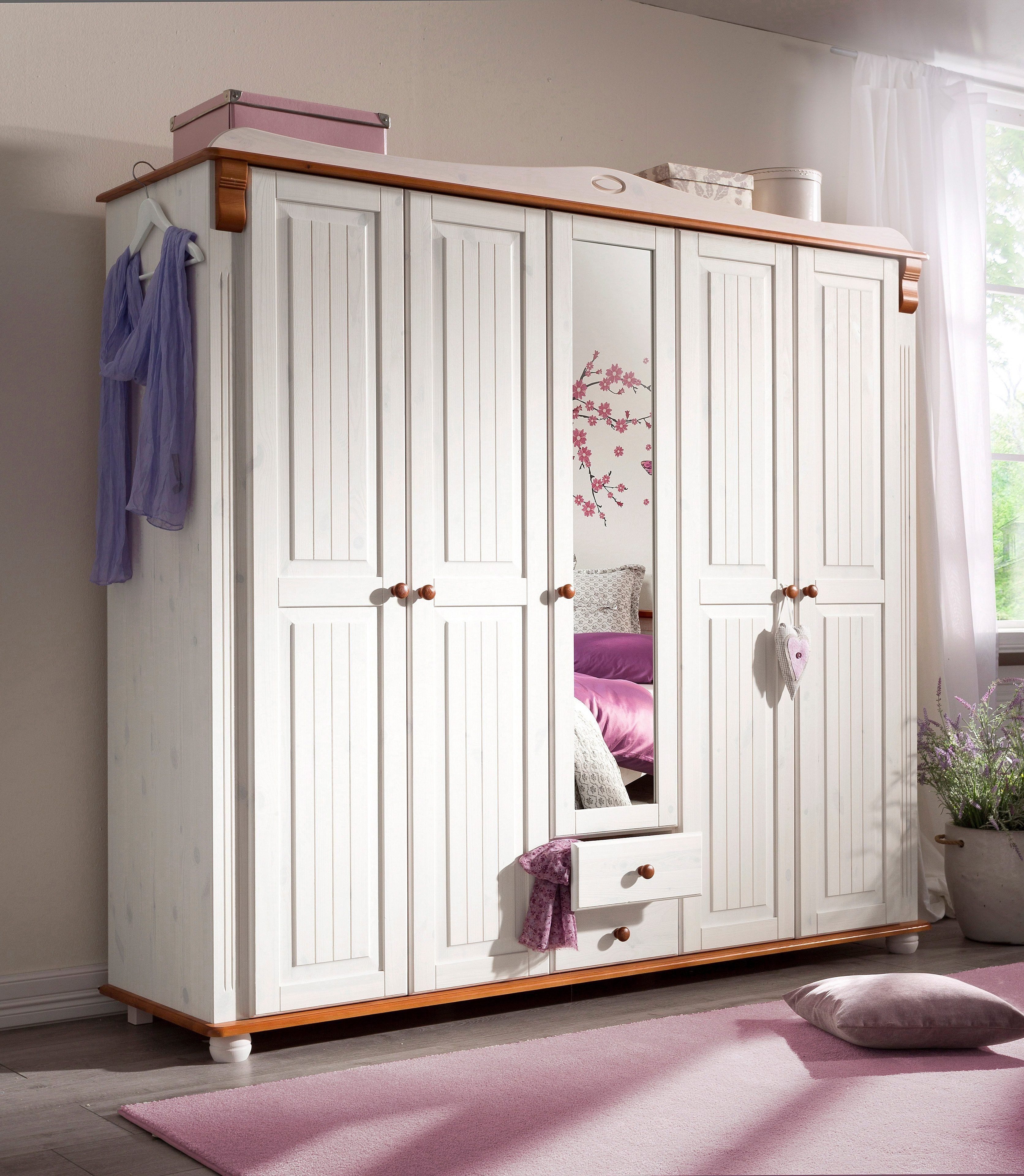 Home affaire Kleiderschrank "Adele", (4 Breiten: 92/130/169/207 H/T ca. 191 günstig online kaufen