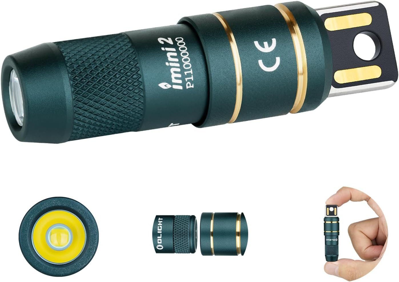 Taschenlampe iMini 2 Mini LED USB wiederaufladbare Taschenlampe