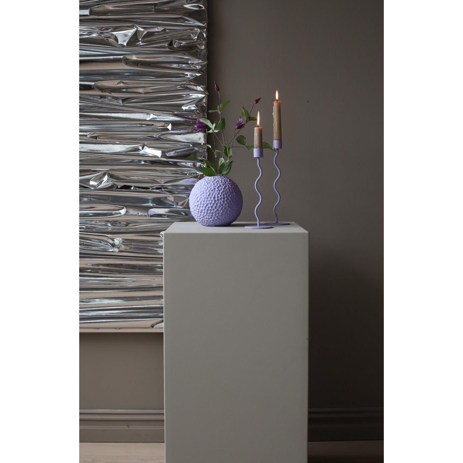 Cooee Design Kerzenhalter Cooee Design Kerzenhalter Curved Mauve (23,5 cm)