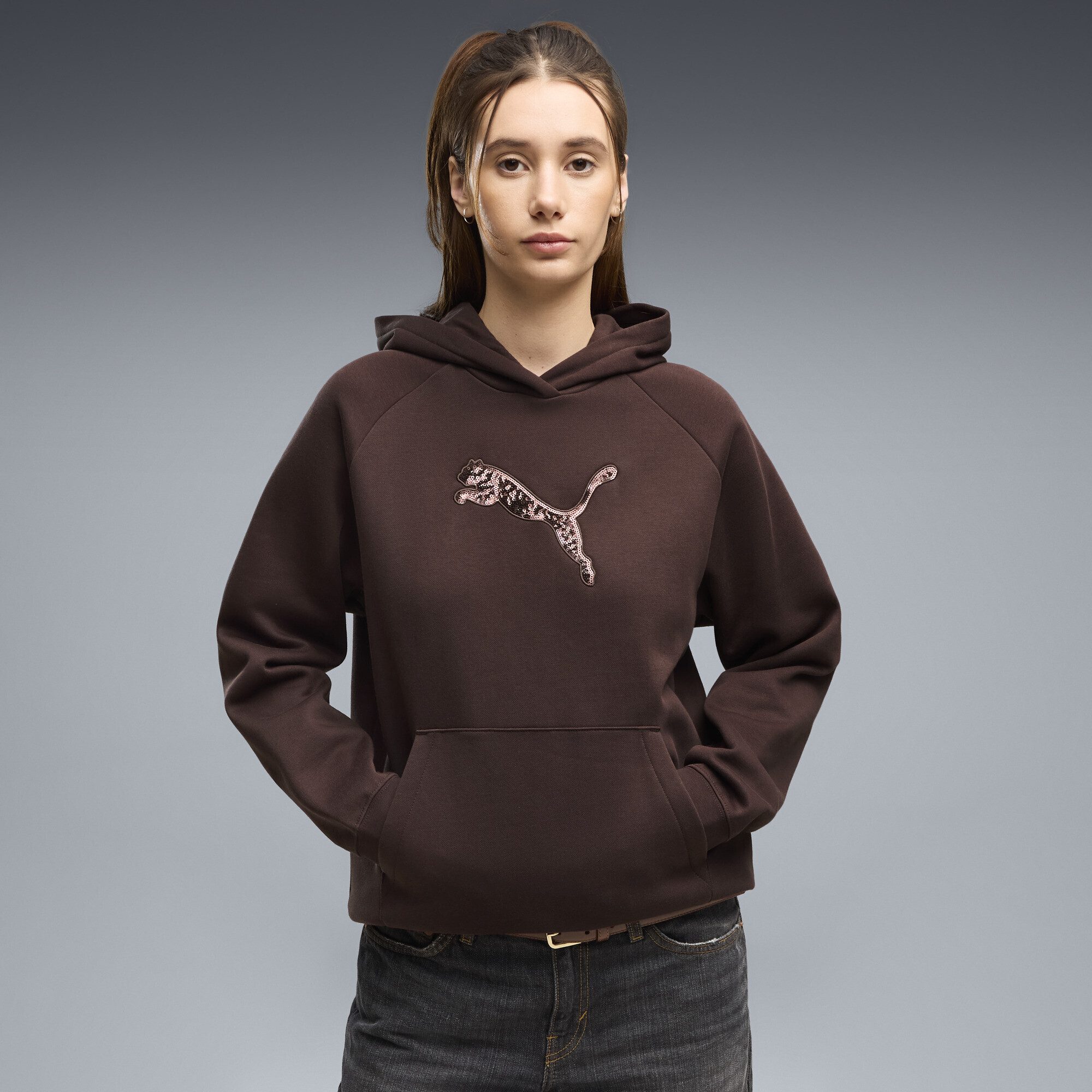 PUMA Hoodie Essentials Sequins Hoodie Damen – Bild 2 von 5