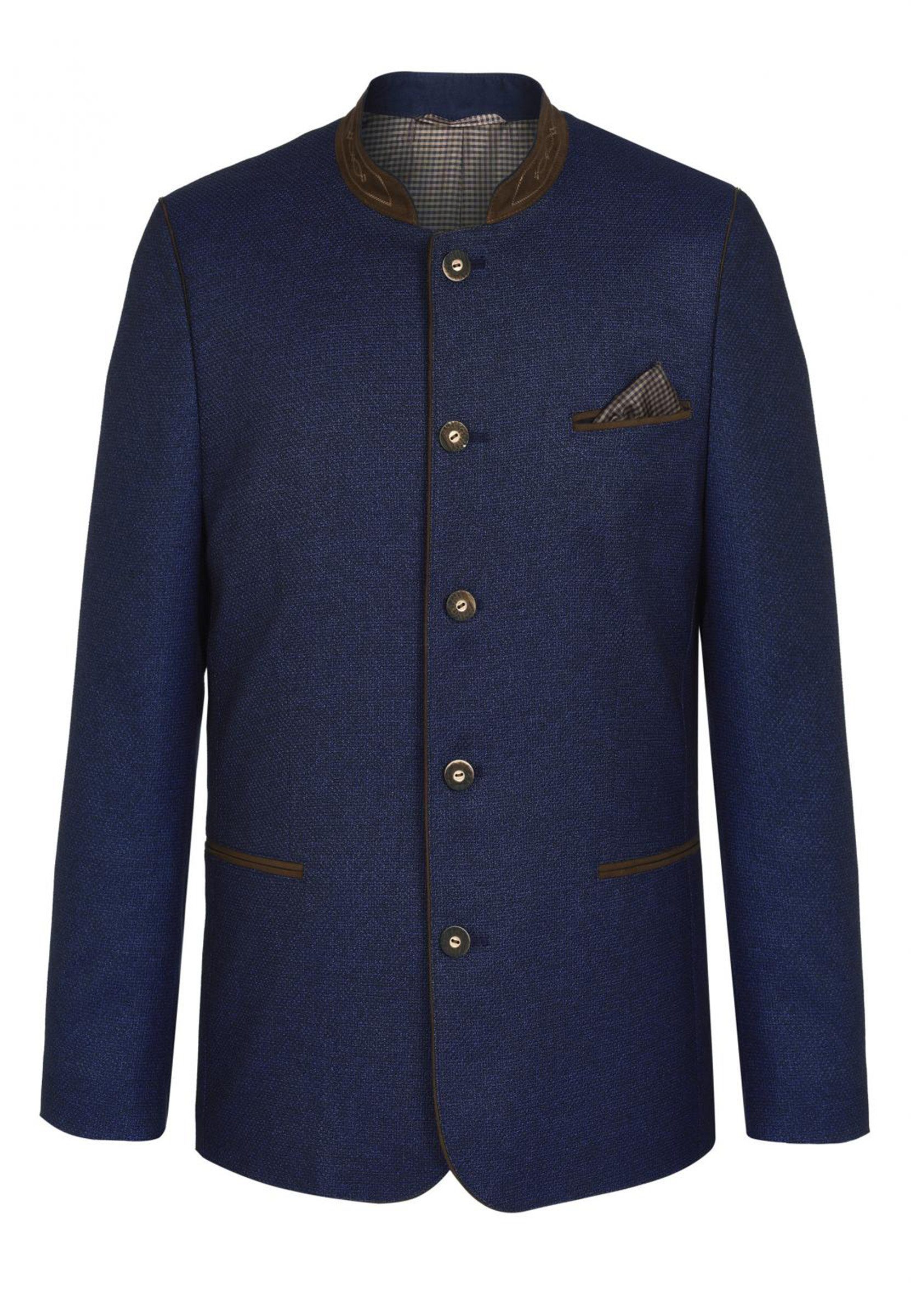 Weis Trachtenjacke Trachtenjanker blau optimale Passform auch in großen Größen