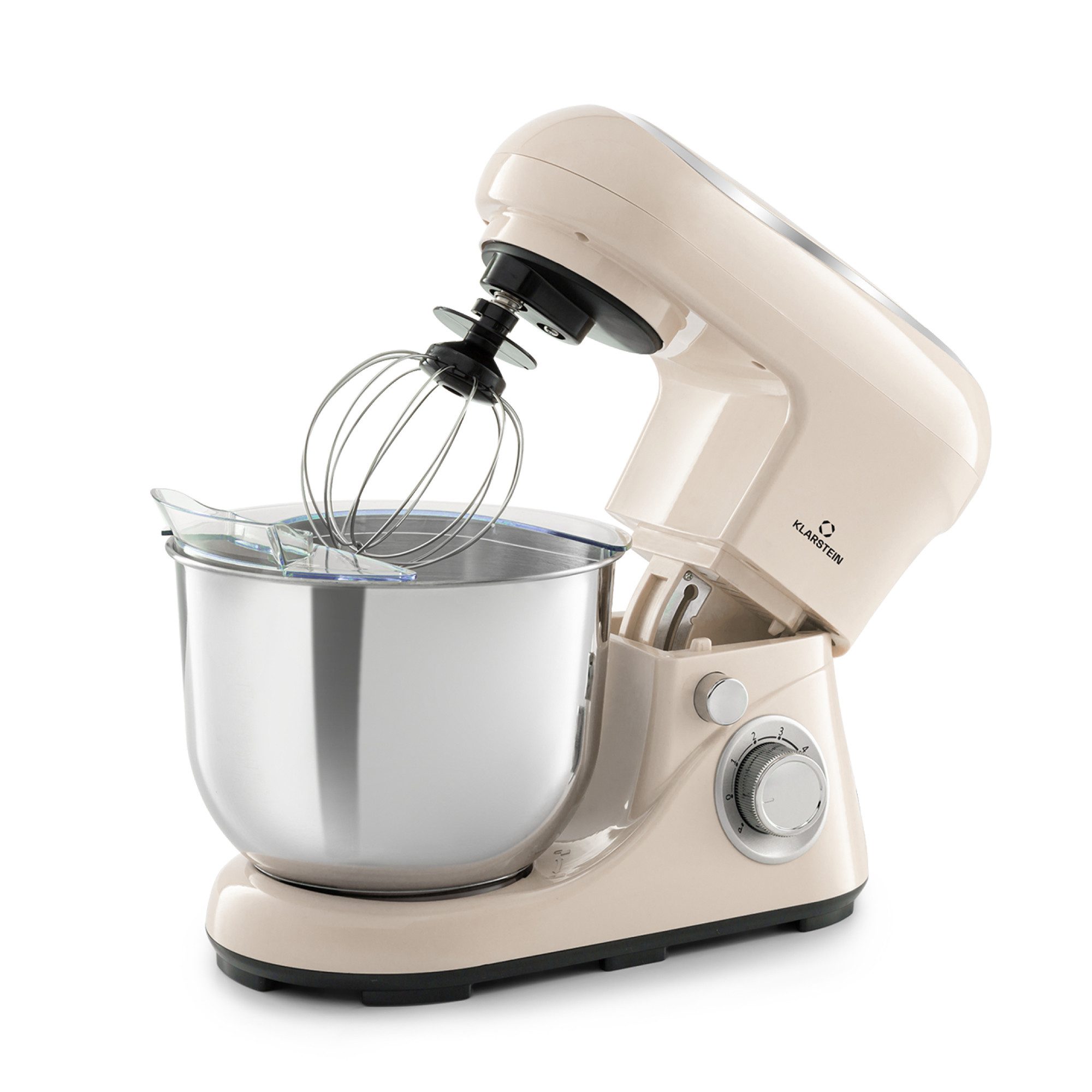 Klarstein Küchenmaschine mit Kochfunktion, 1300 W, 5 l Schüssel, Knetmaschine Teigmaschine Teigknetmaschine Rührmaschine Standmixer