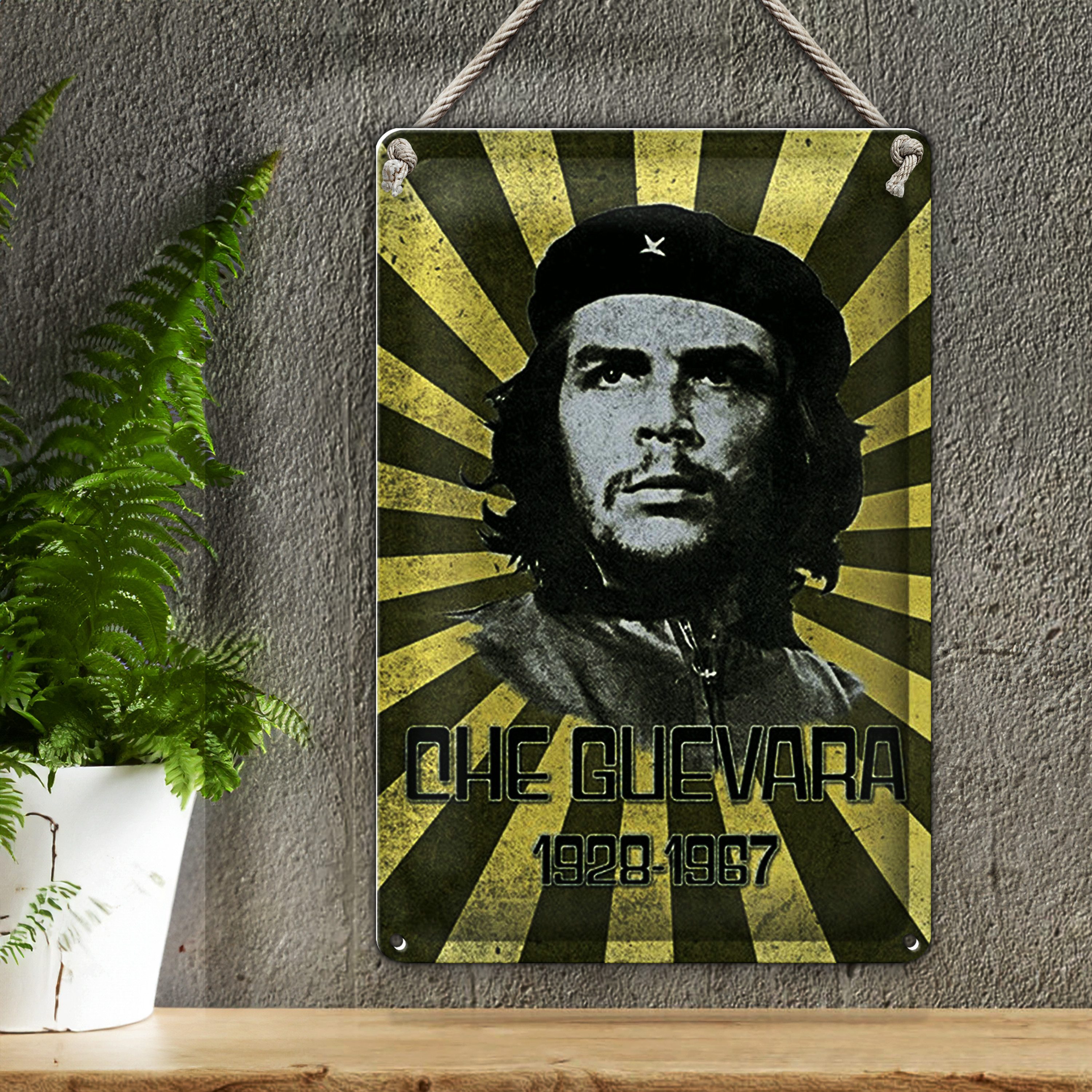 Roomando Metallschild Blechschild Retro 20x30cm Che Guevara 1928-1967 Kuba Cuba