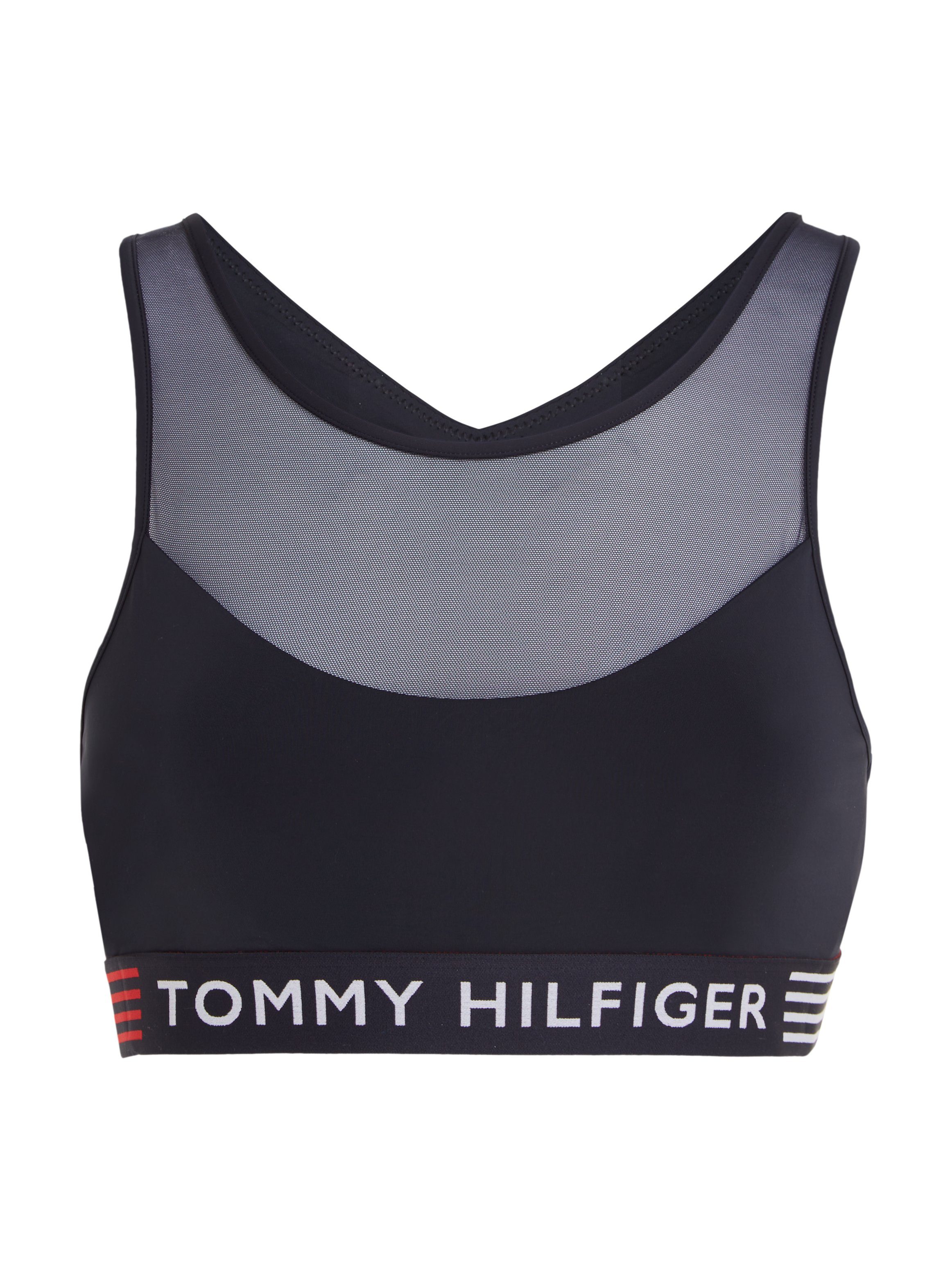 Tommy Hilfiger Underwear Bralette UNLINED Mesh-Einsatz BRALETTE mit Tommy & Hilfiger Loo-Elastiktape