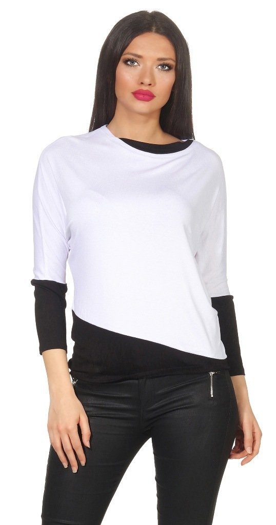 Mississhop Kurzarmshirt Damen 2 in 1 günstig online kaufen