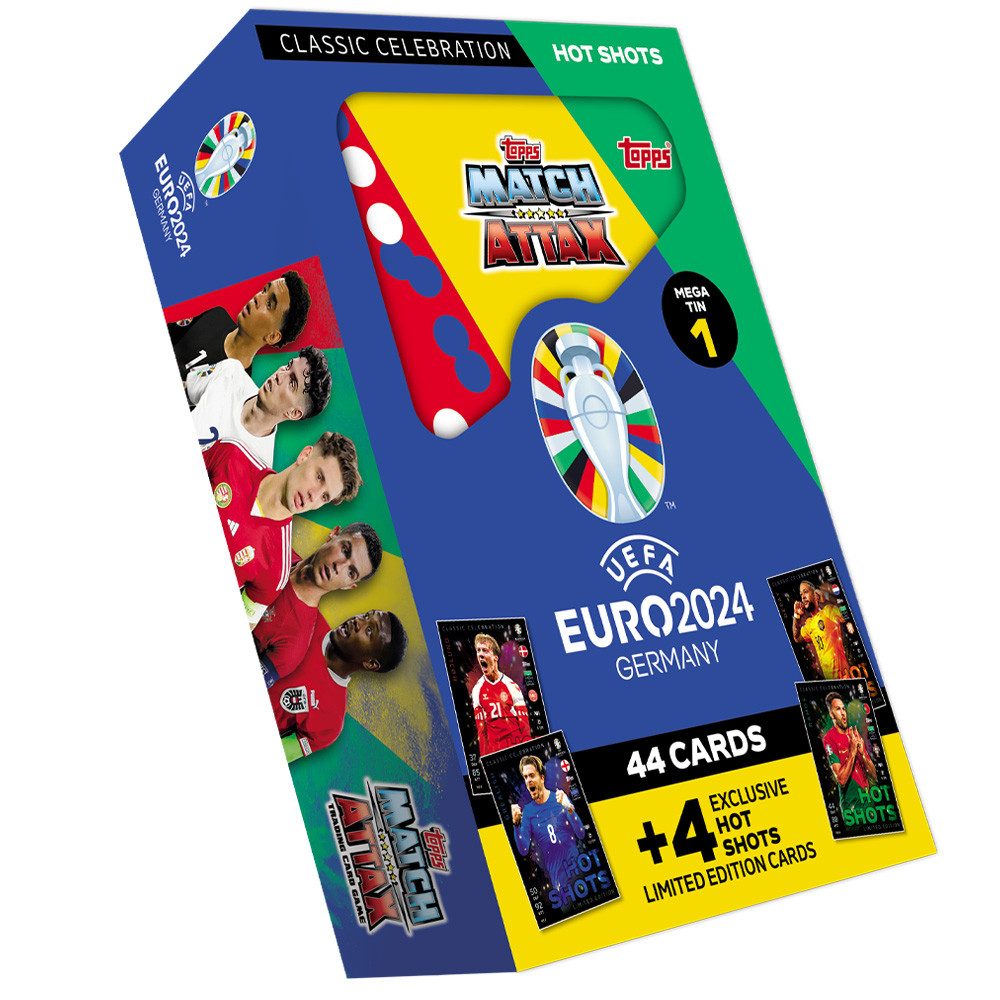 Topps Sammelkarte Match Attax UEFA EURO 2024 Germany - 1 Tin Box (zufällige Auswahl)