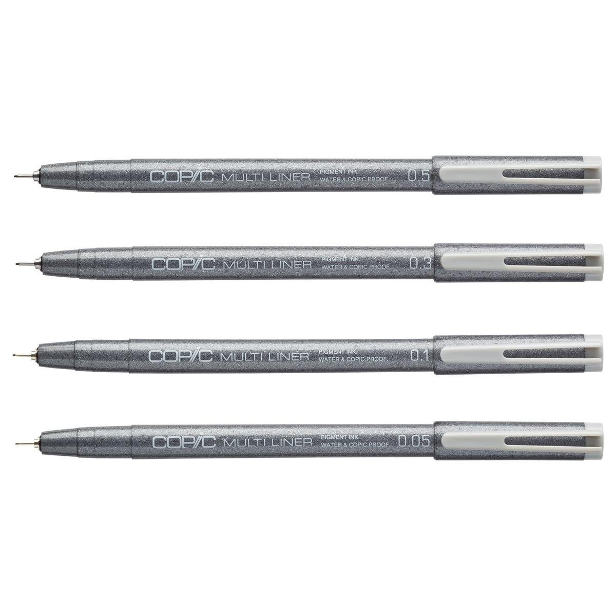 COPIC Copic Marker COPIC Multiliner - cool grey - 4er Set - verschiedene Strichstärken