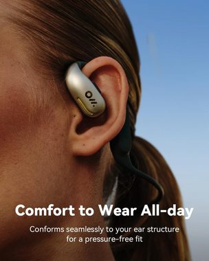 Oladance OWS Sports Open-Ear-Kopfhörer (Hochwertige Klangqualität ohne die Notwendigkeit, die Ohren zu bedecken, ermöglicht ein natürliches Hörerlebnis und Bewusstsein für die Umgebung., nahtlose Verbindung für ganztägigen Komfort und sicheren Sitz)