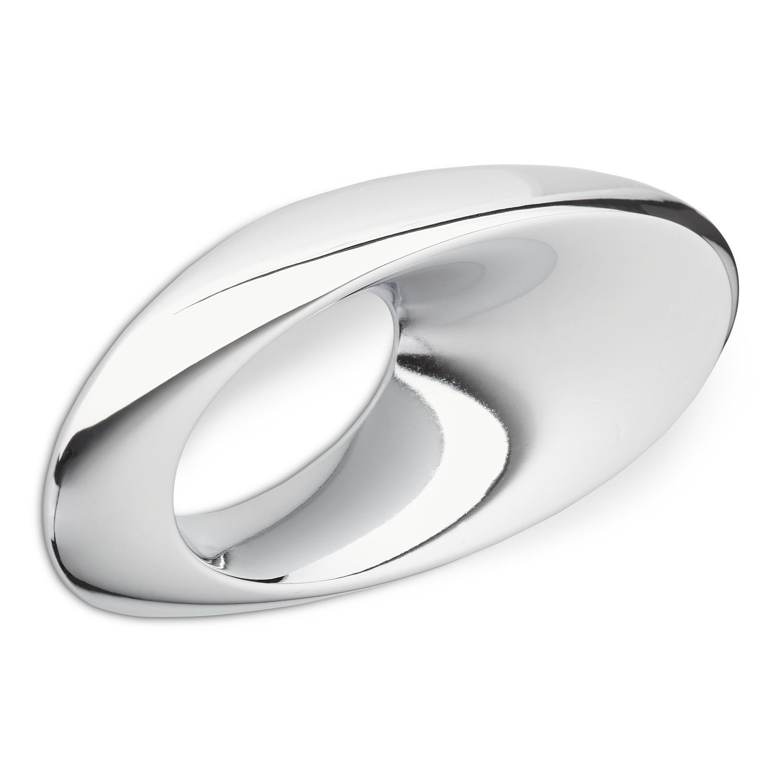 Möbelgriff SW63 BA 32 mm Chrom poliert Designgriff oval
