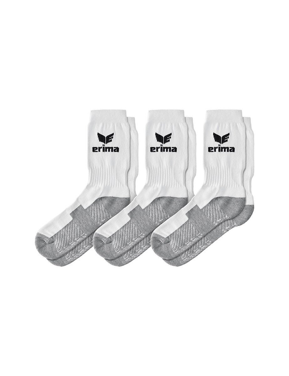 Erima Sportsocken Crew Logo weiss/grau 3er günstig online kaufen