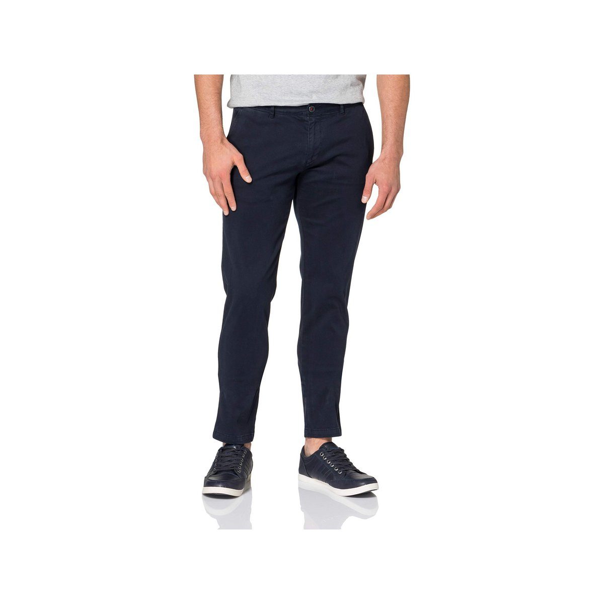 Roy Robson Stoffhose blau regular (1-tlg) dark blue